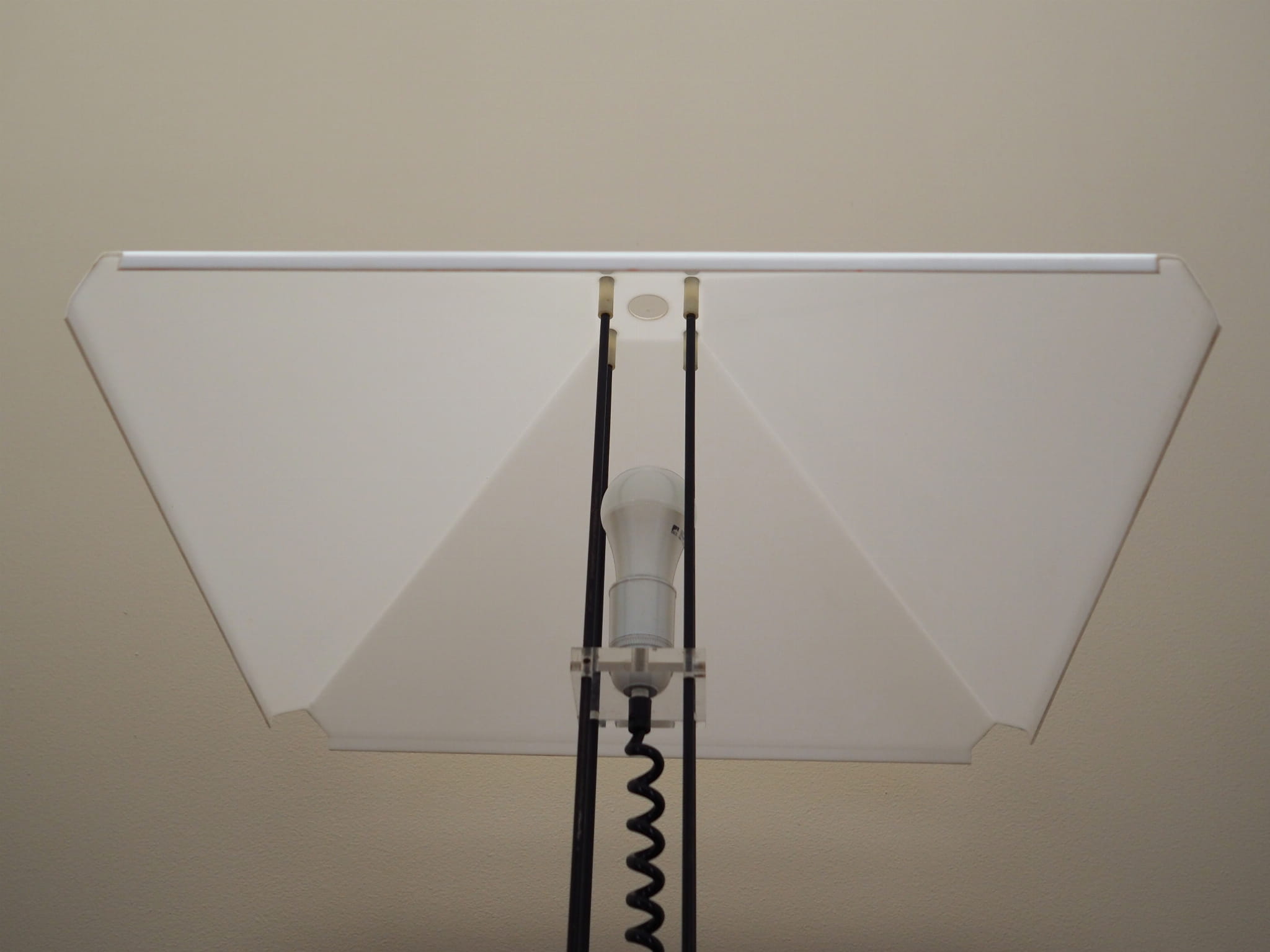 Table lamp Plastic Metal White 1970s