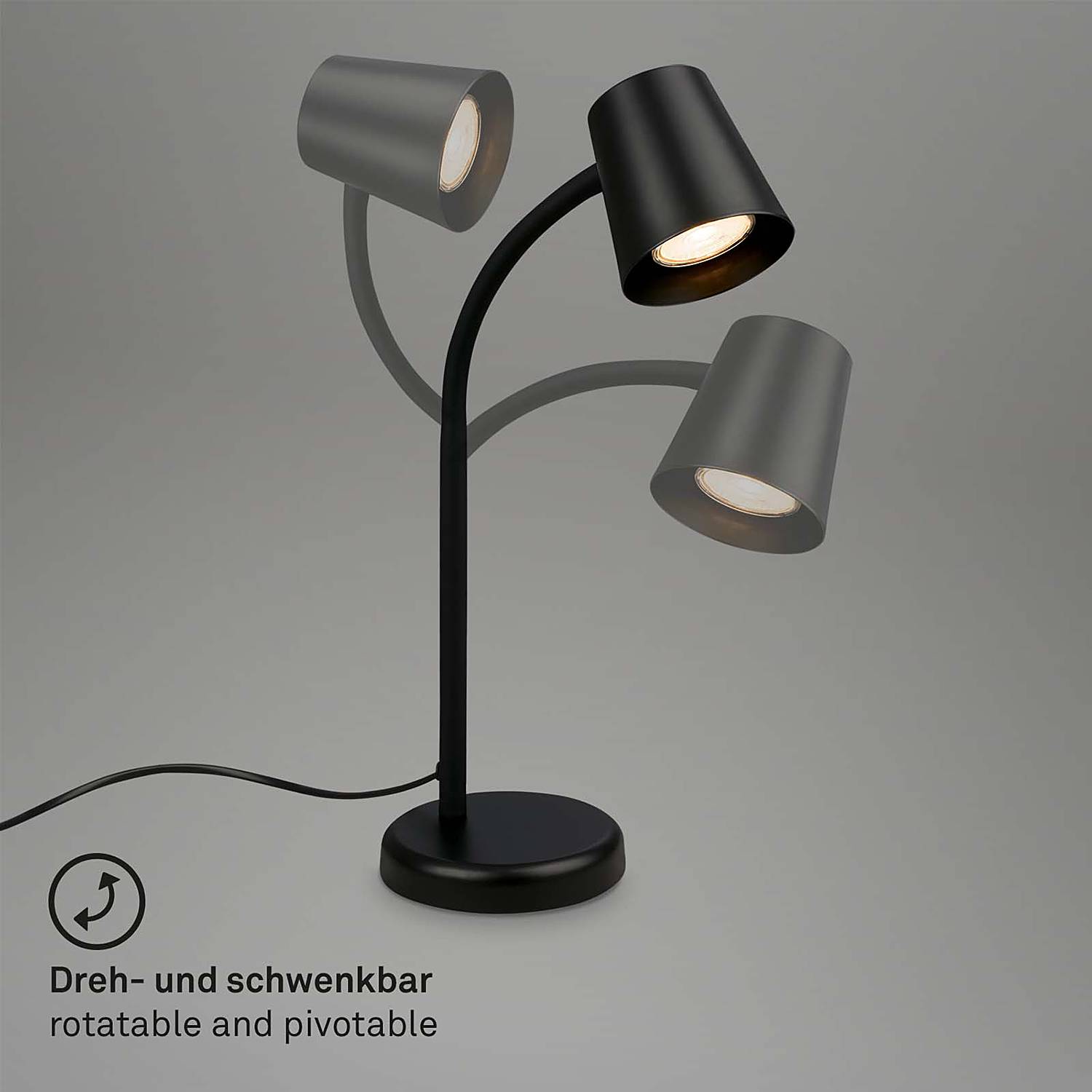 Sallani Tischleuchte Aluminium Schwarz
