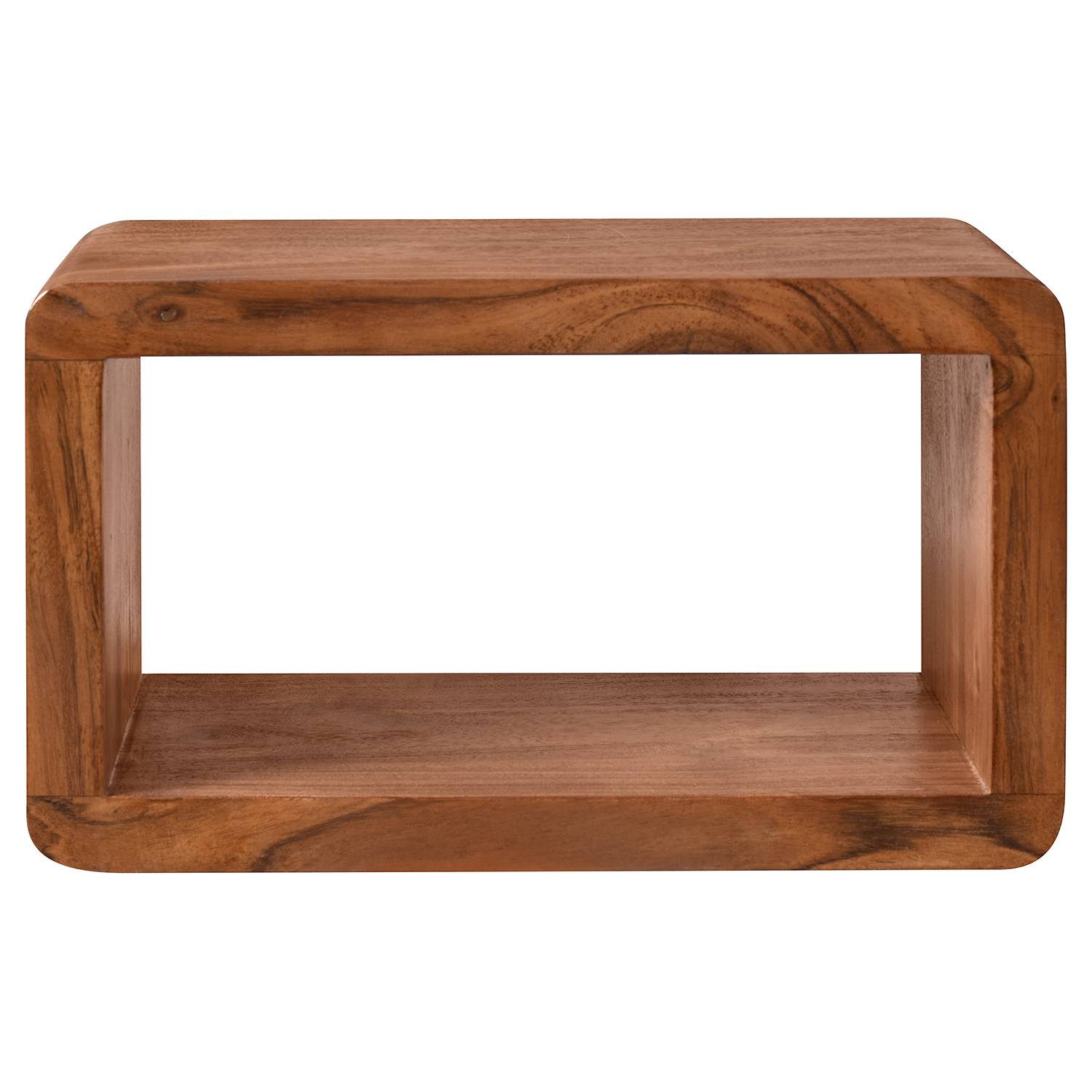 Wandregal Gibb Massivholz Braun