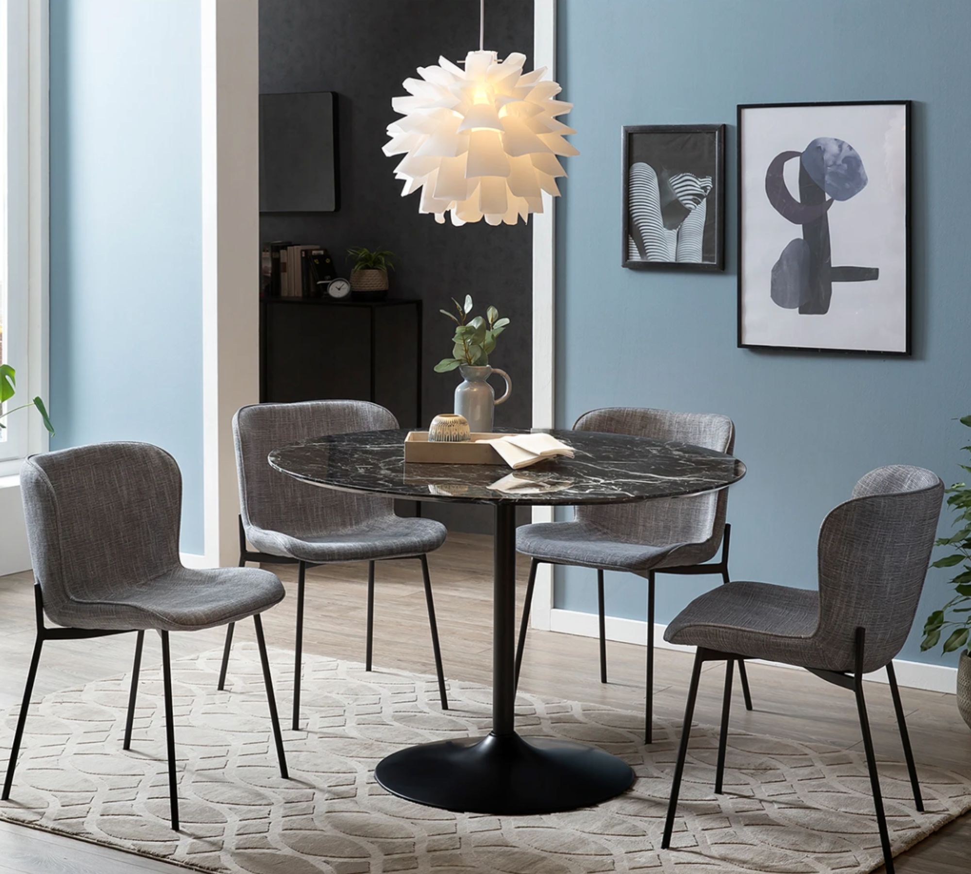 Pendant lamp 1-light Plastic Stainless Steel