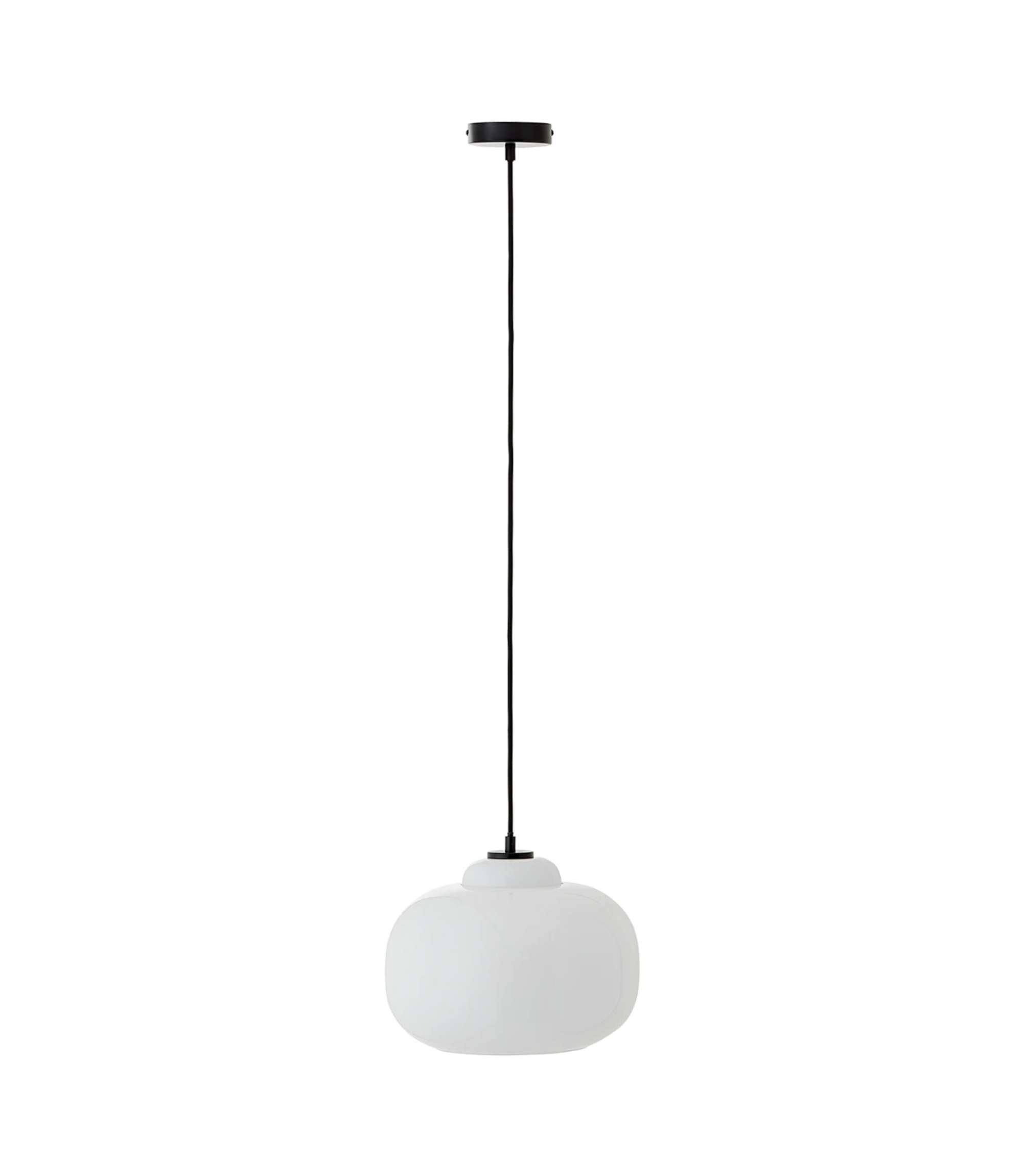 Pendant light 1-light glass metal white