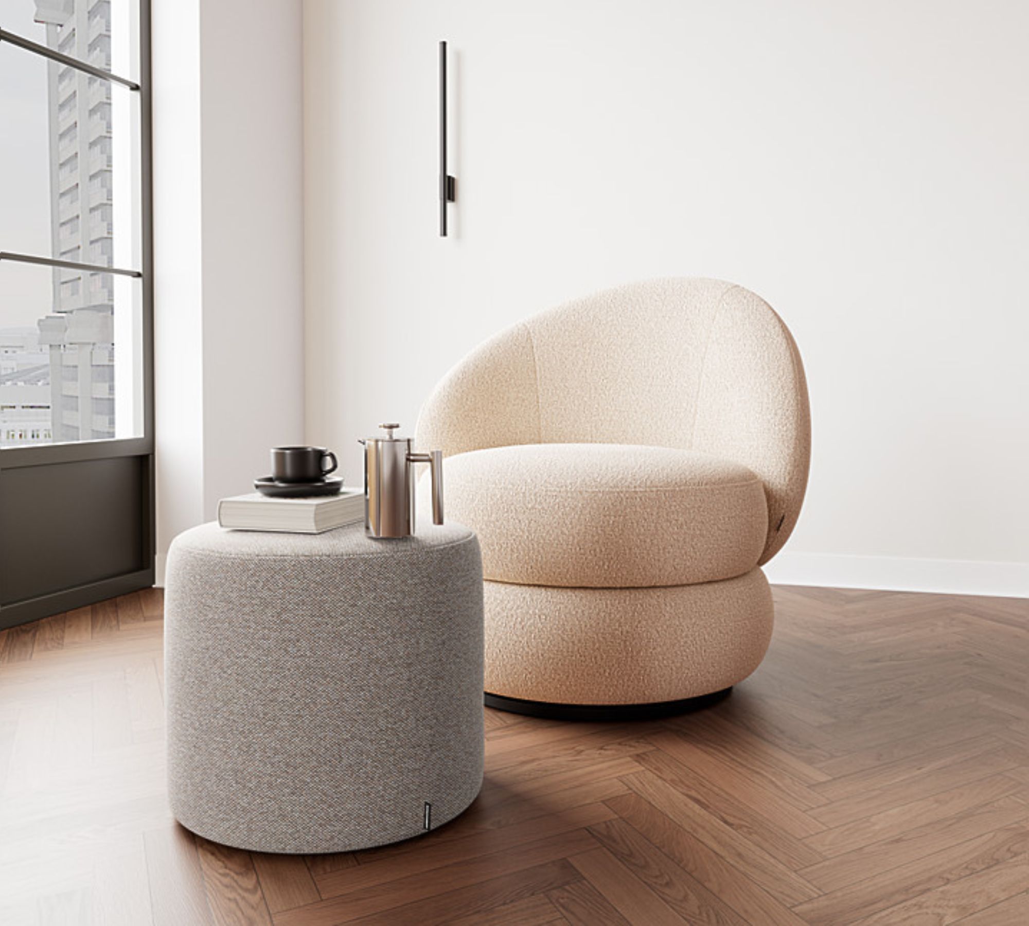 Pouf No. 7 Agnes Brown