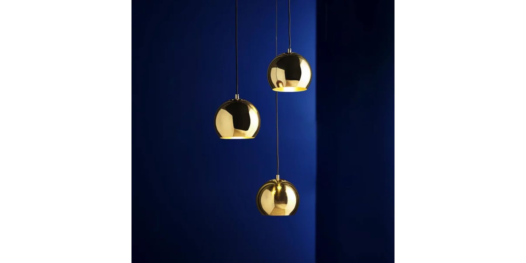 Ball Pendelleuchte Ø12 Messing