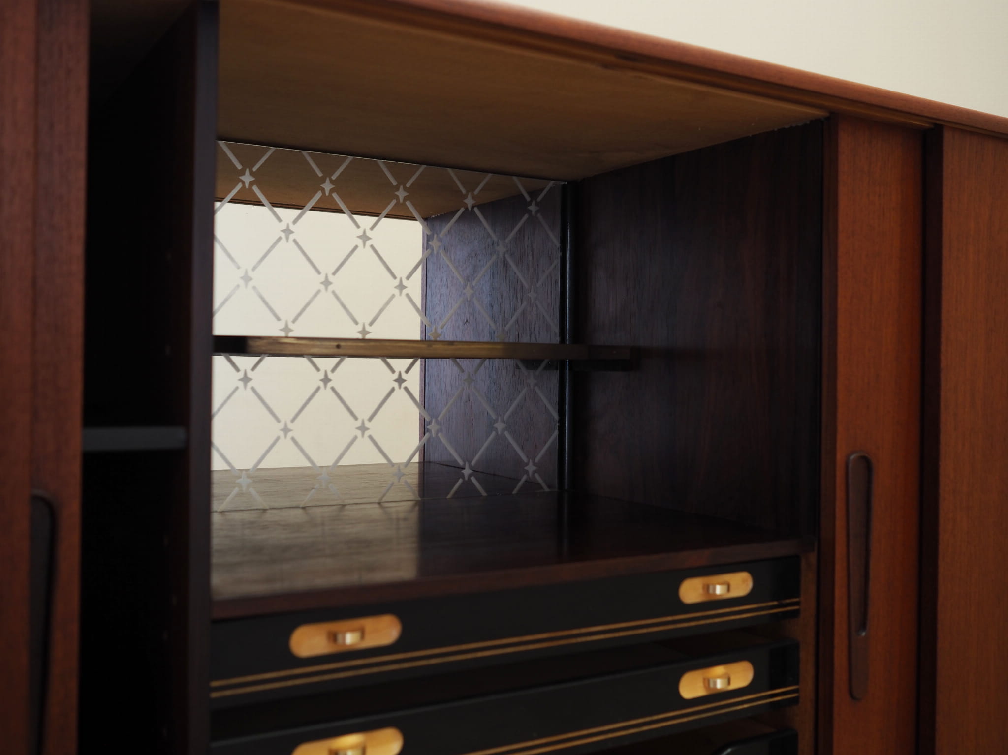 Vintage sideboard teak brown 1960s