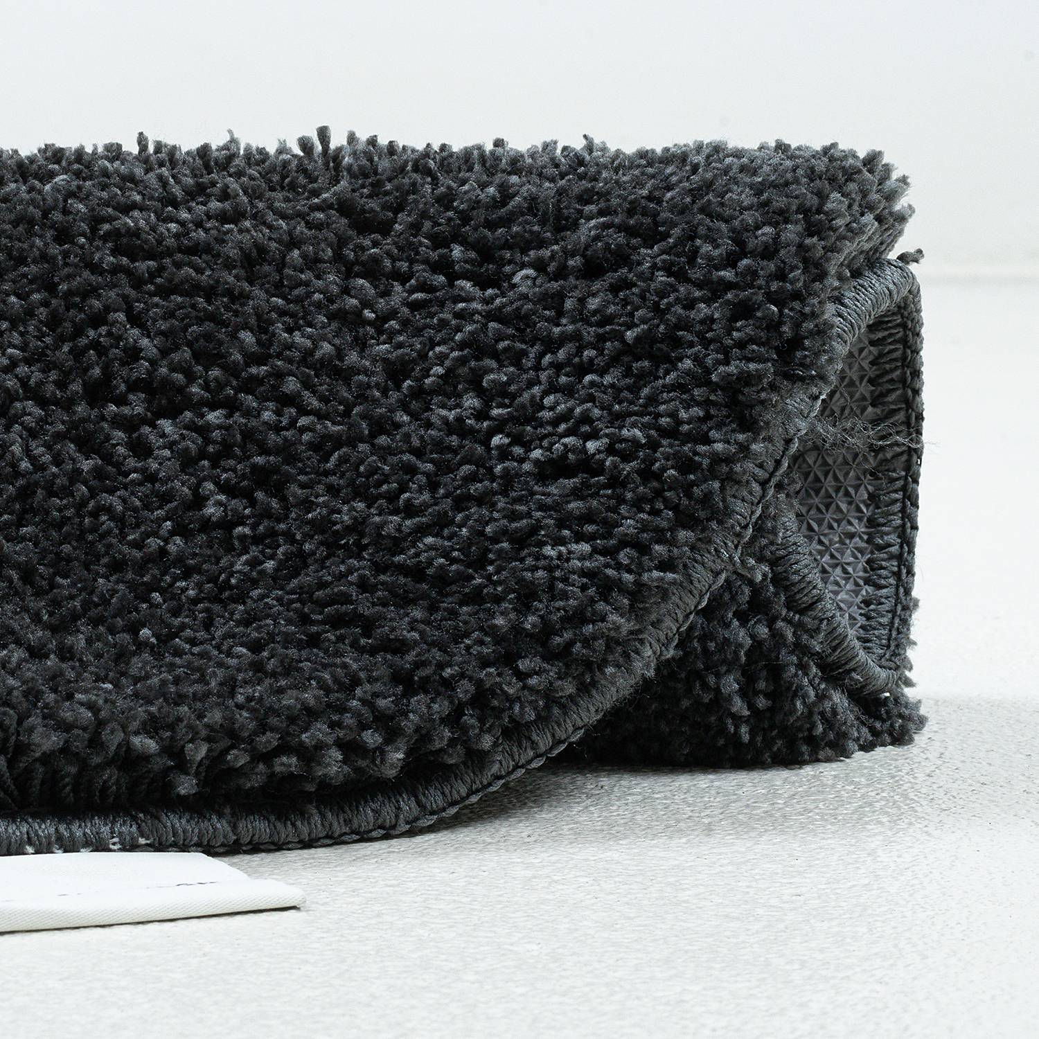 Cozy Bath Uni Badvorleger Anthrazit Ø 60cm