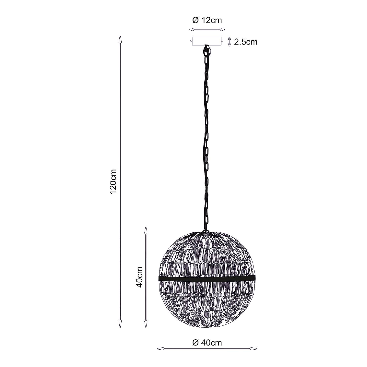 Hermi Type J Pendant Light 1-bulb Iron
