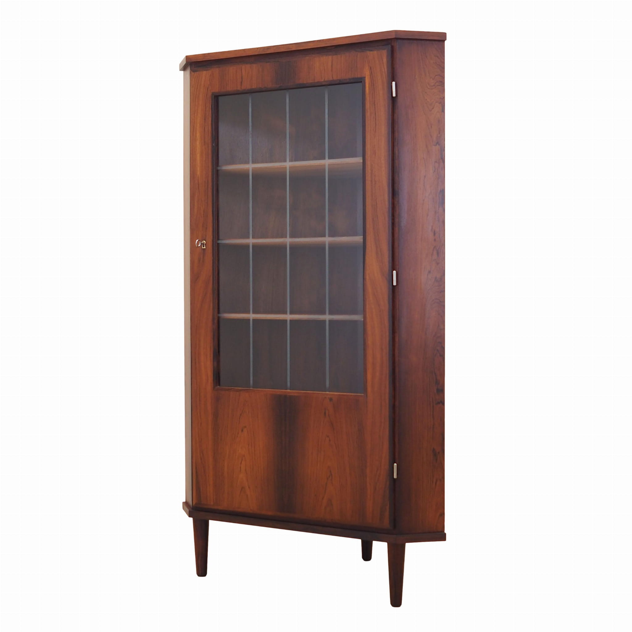 Vintage Vitrine Rosenholz Braun 1970er Jahre