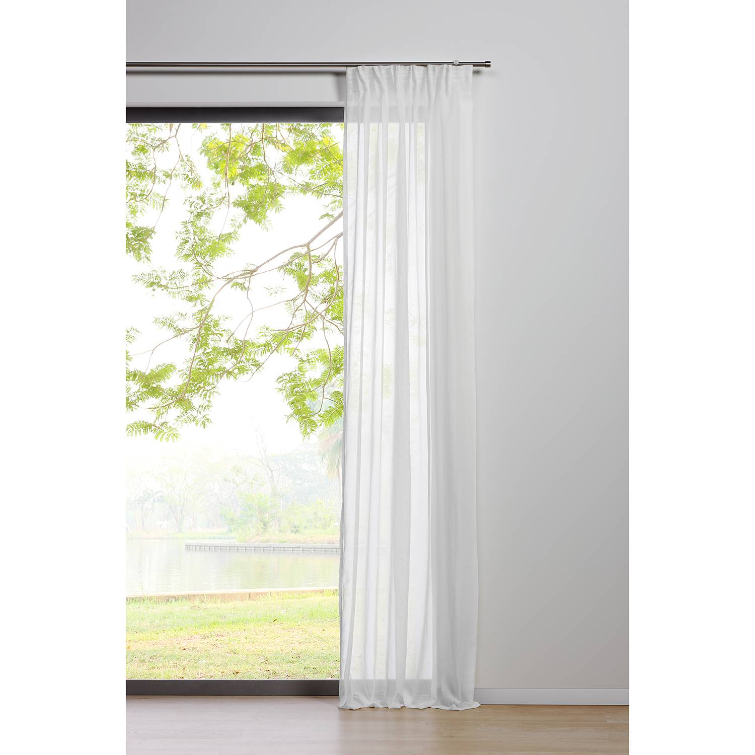 Schlaufenschal Pure Polyester Weiß 135 x 245 cm