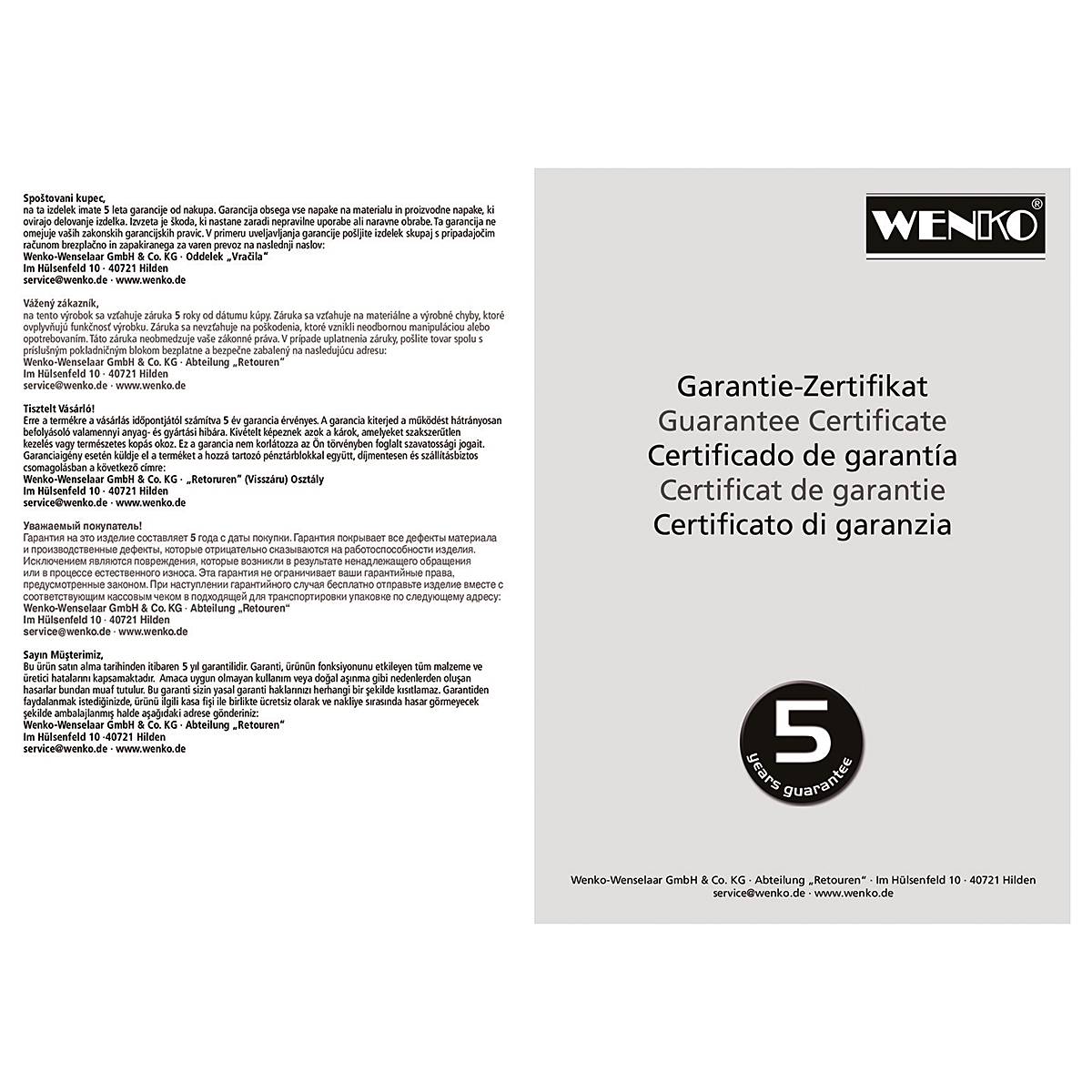WC-Garnitur Sulmona Edelstahl Silber