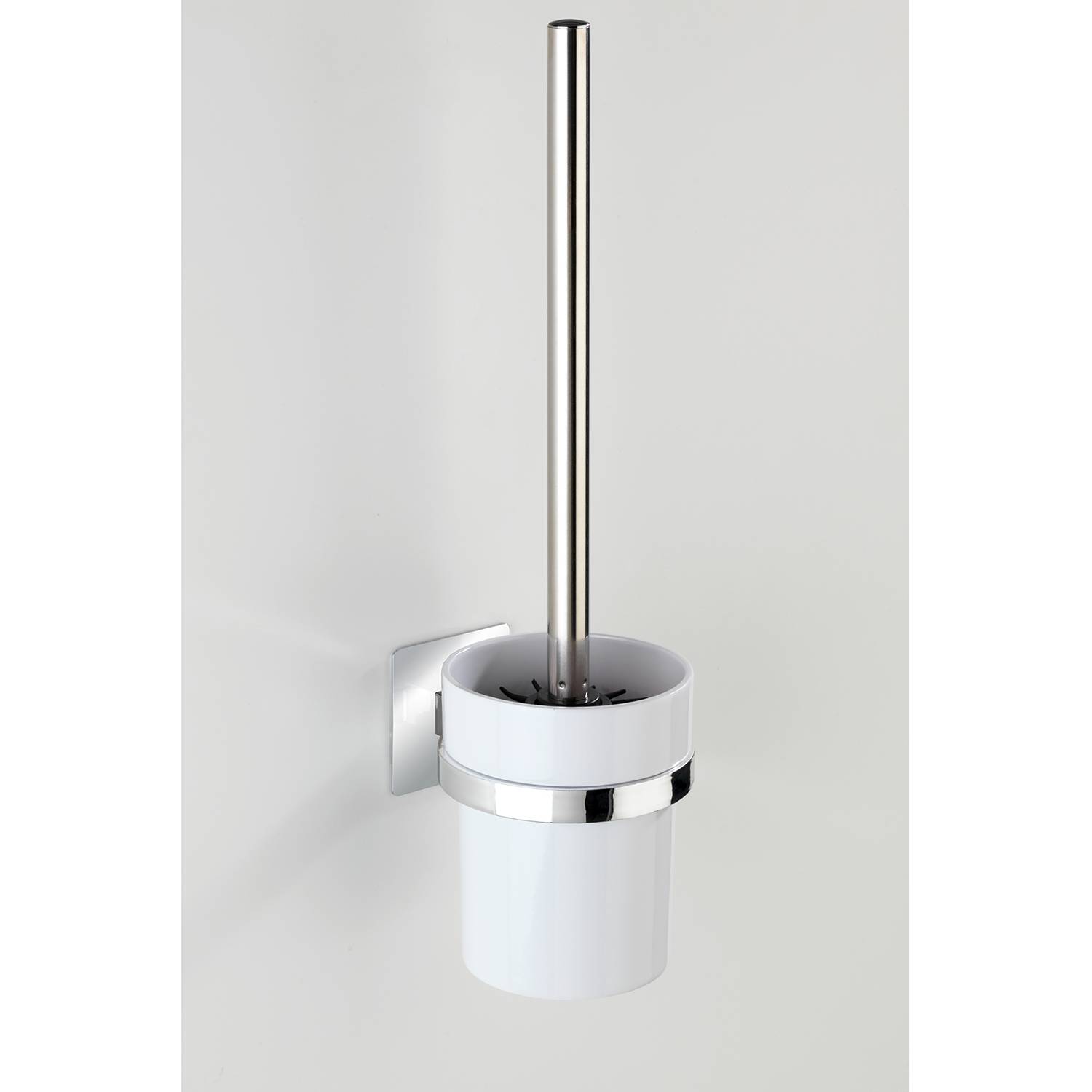 WC-Garnitur Turbo-Loc Quadro Edelstahl Rostfrei ABS Silber