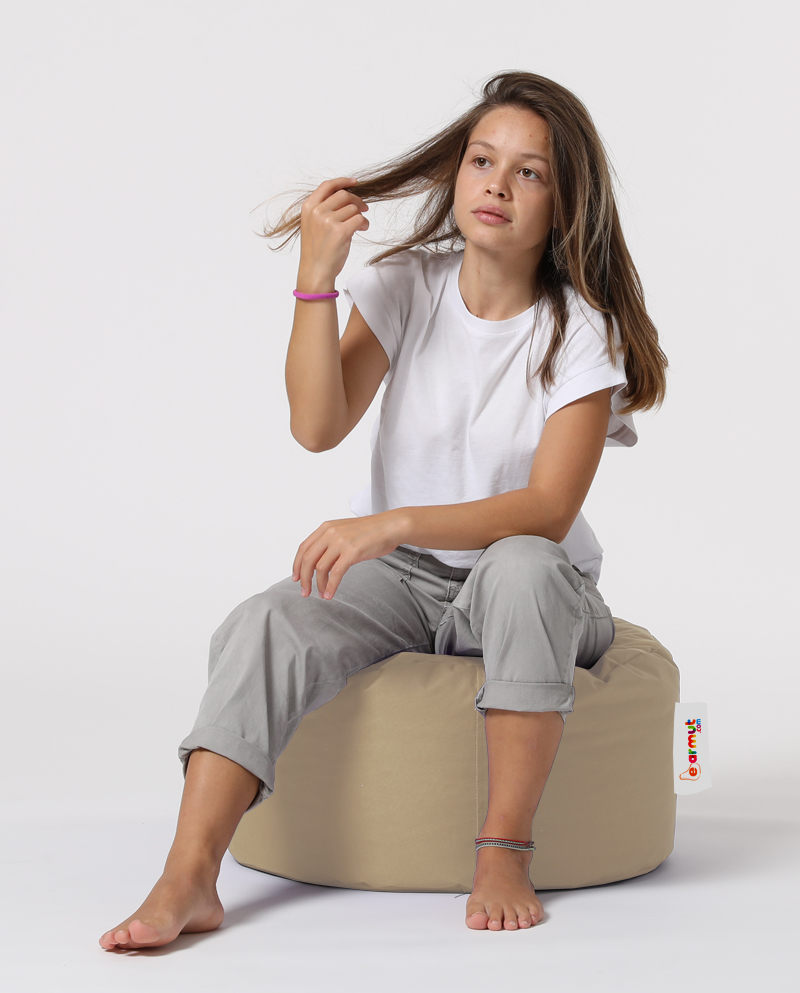 Runder Garten Sitzsack Nerz