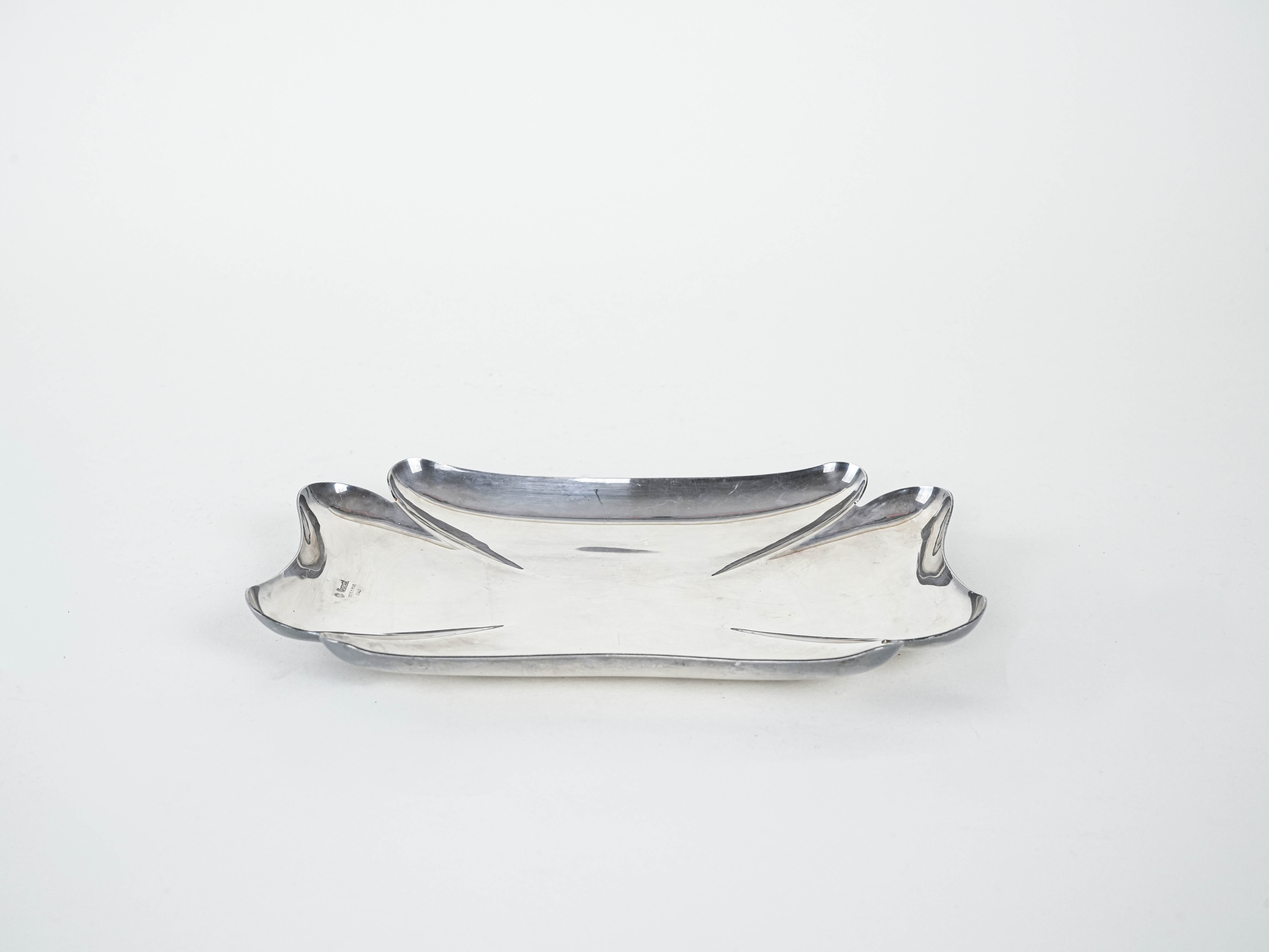 Metalltablett Silber