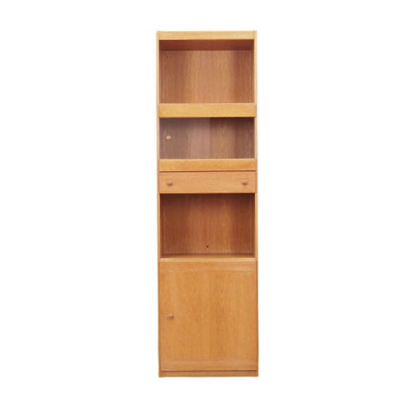 Libreria vintage legno beige anni '70