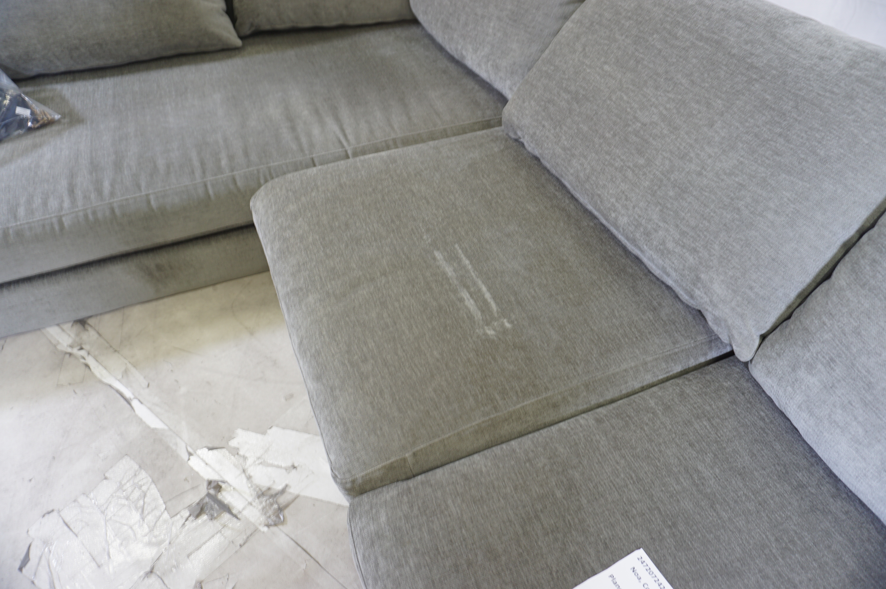 Noa Ecksofa Récamiere Links Planet Grey Green