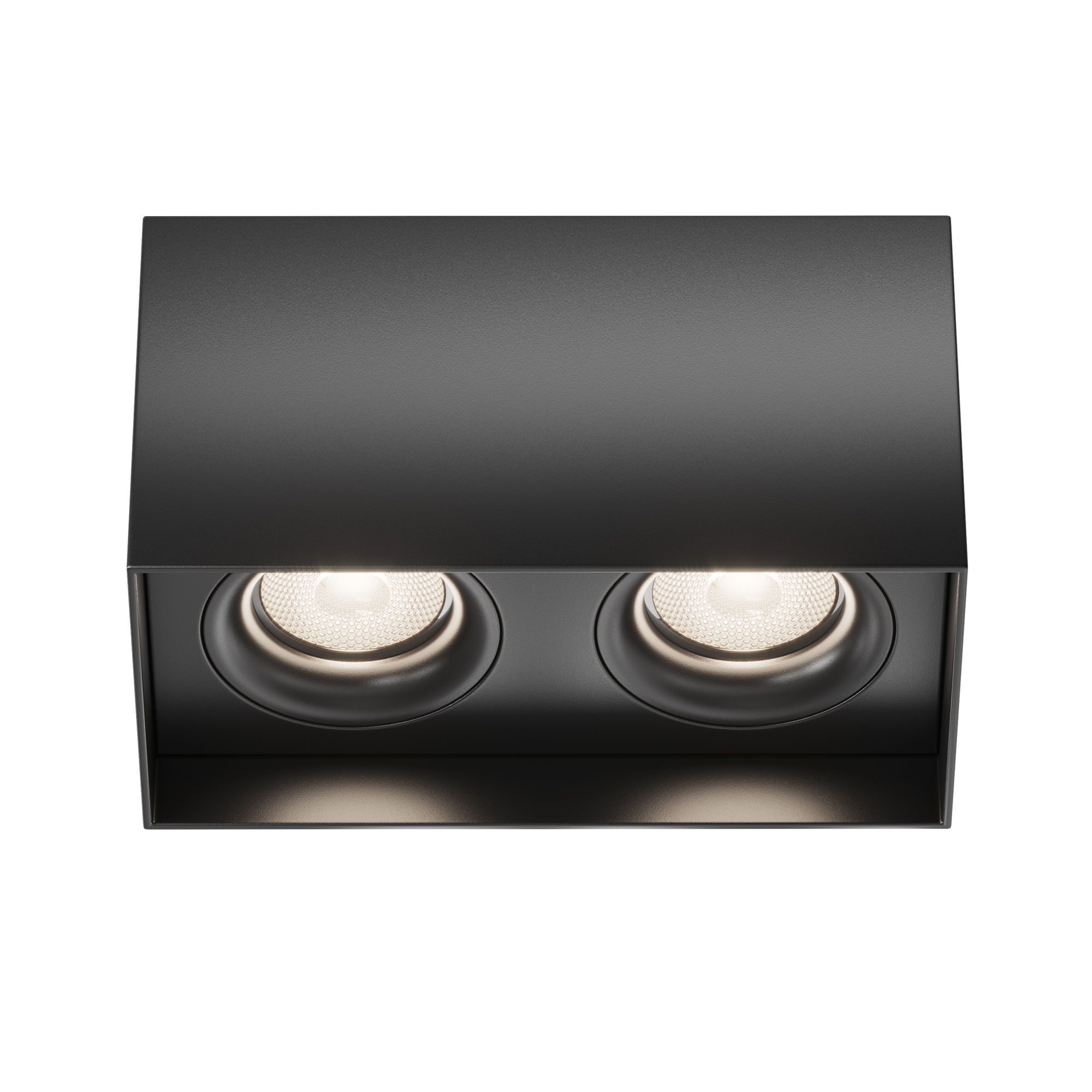Flat Ceiling light Aluminium Black