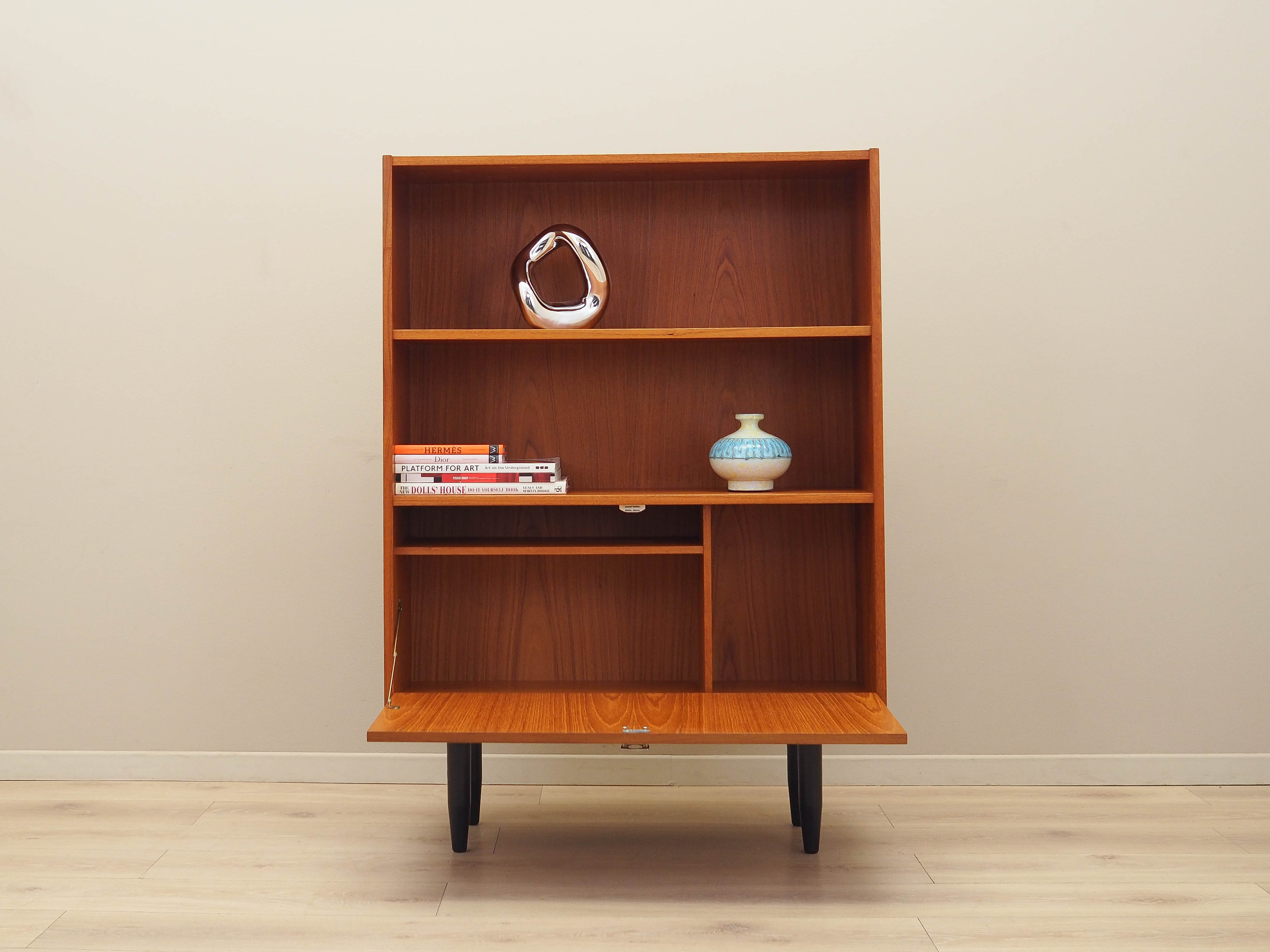 Teak-Bücherregal Braun 1960er Jahre