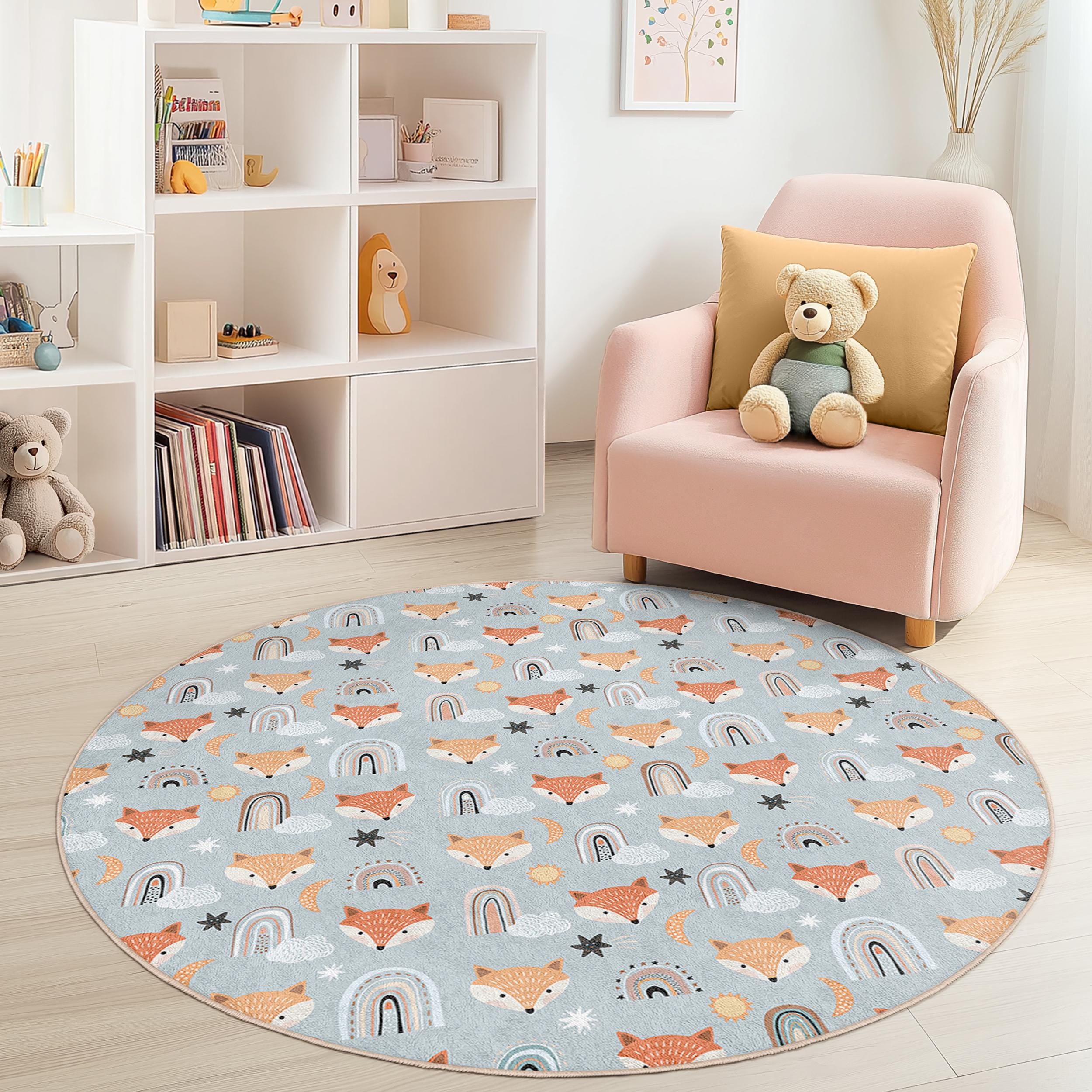 Tappeto per bambini Volpe Multicolore Ø150cm