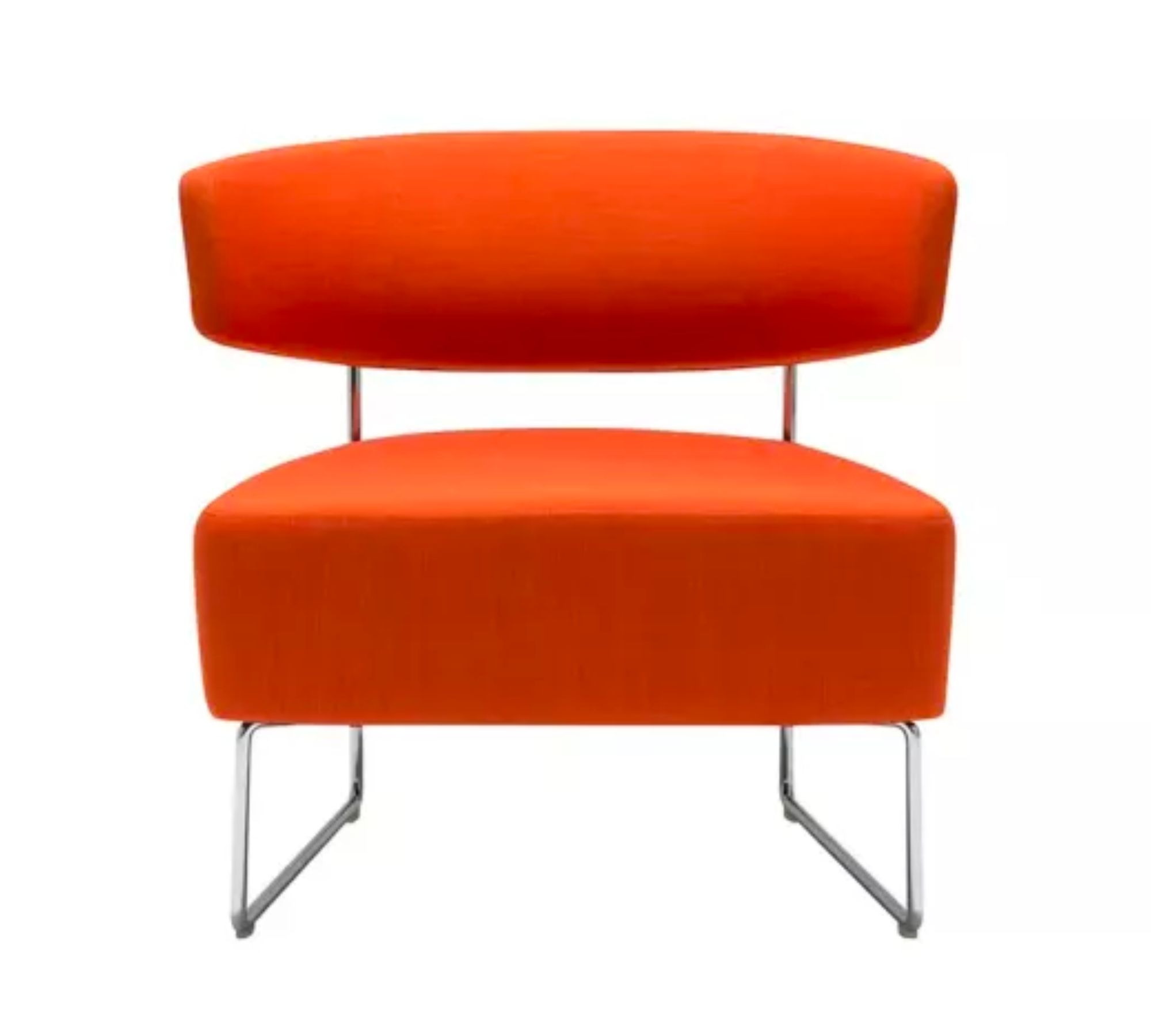 Tauro BU1934 Polstersessel Stahl Stoff Orange