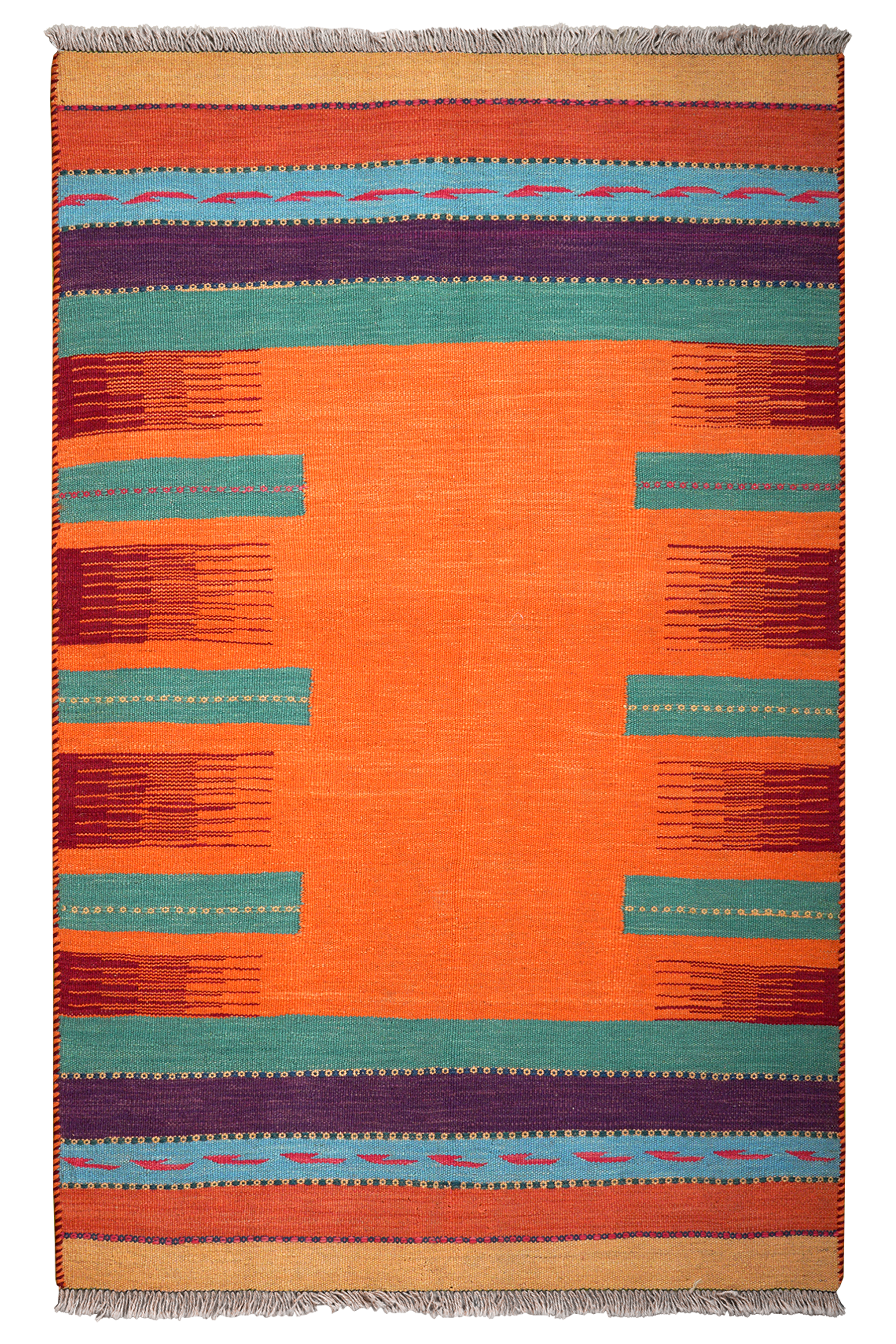 Kilim Gashgai Teppich Orange