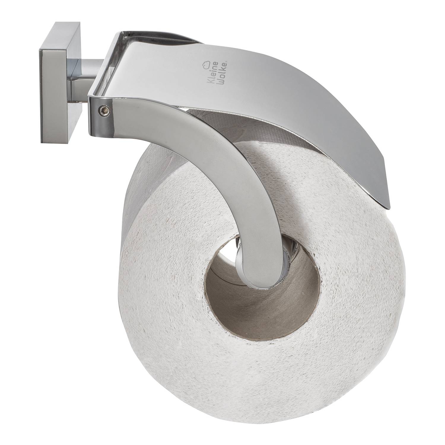 Neo Rollenhalter mit Deckel Edelstahl Silber