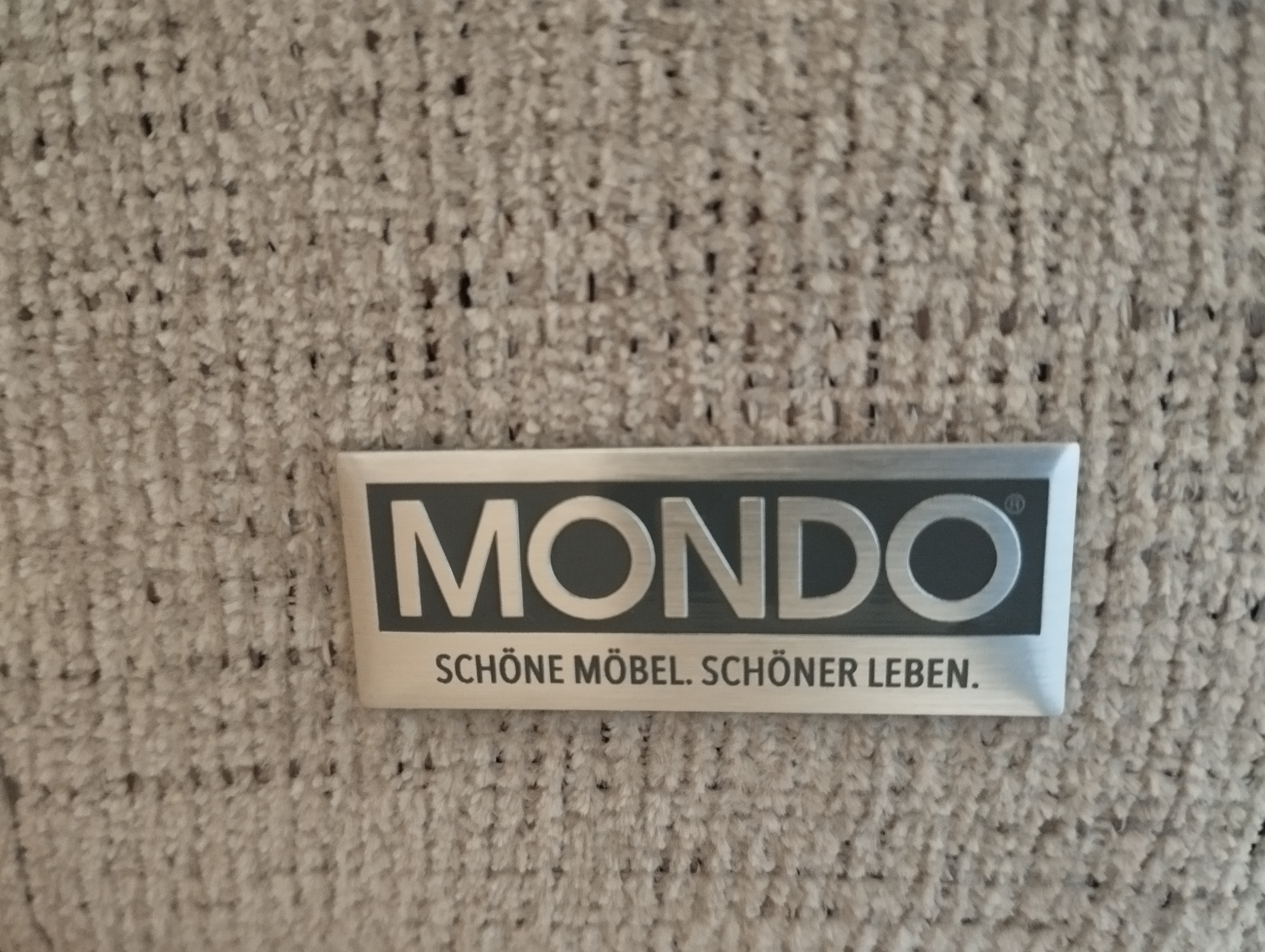 MONDO Rosa Polstergarnitur Textil Beige