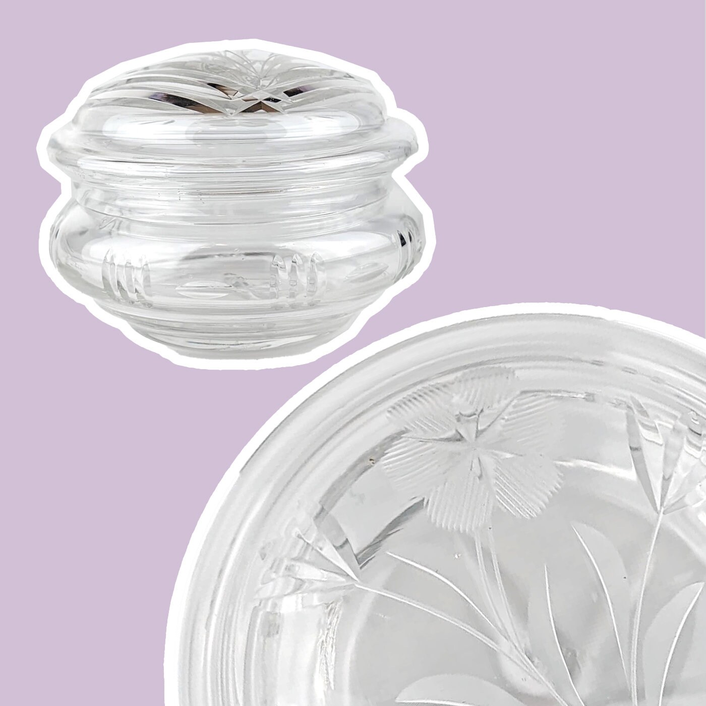 Art Deco Lidded Box Crystal 1930s