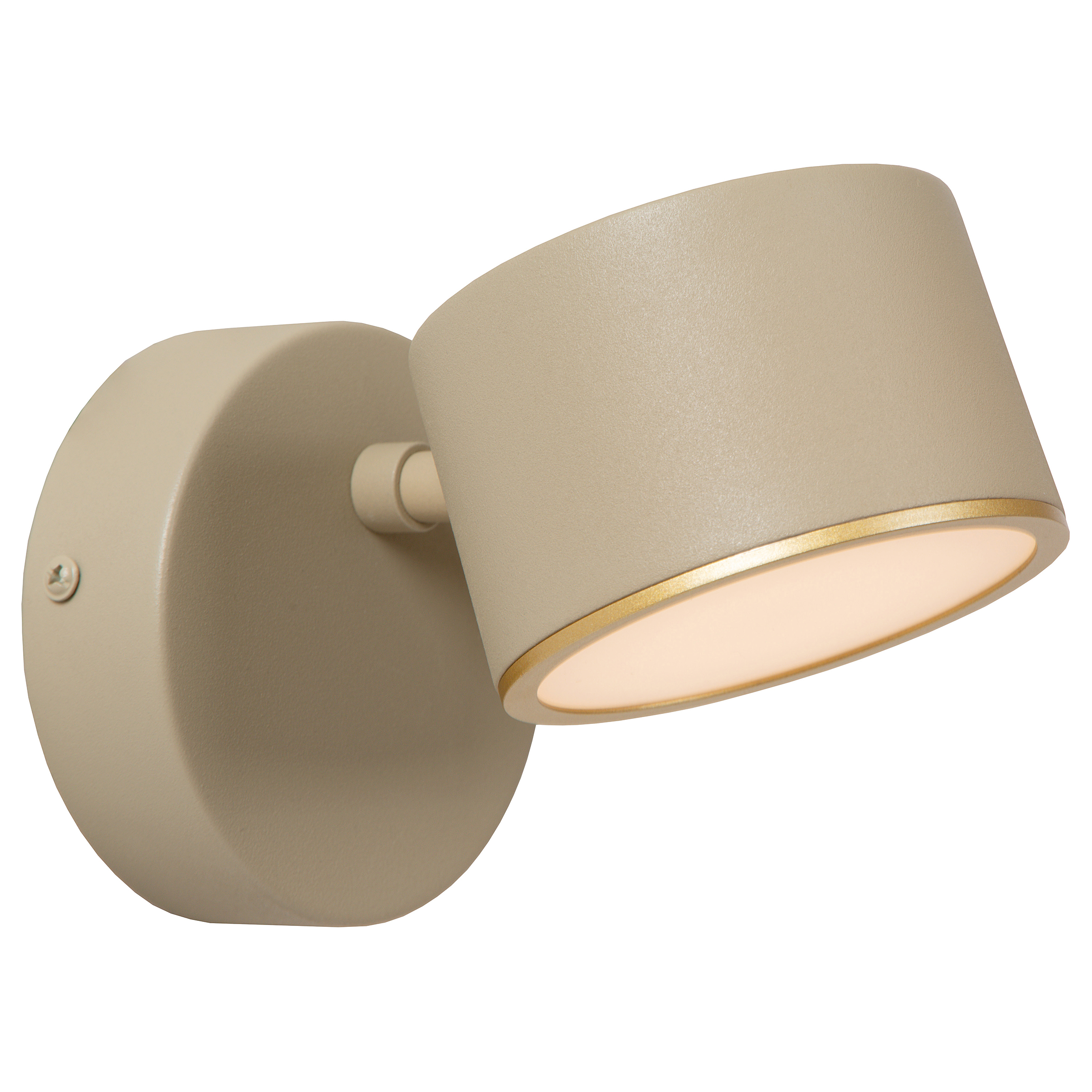 Gian LED-Wandleuchte Eisen Beige