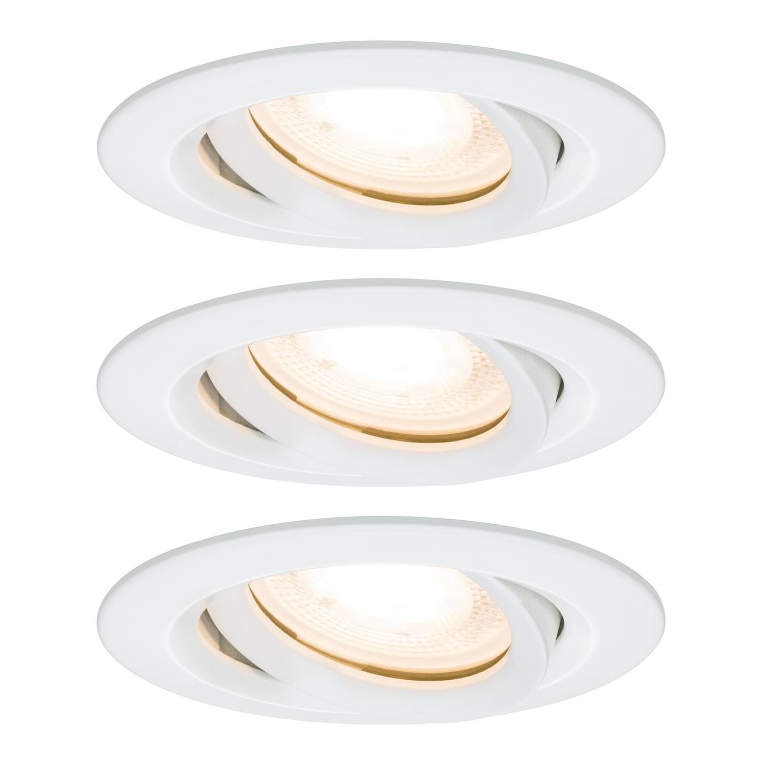 LED-Einbauleuchte Nova Plus Aluminium Weiß