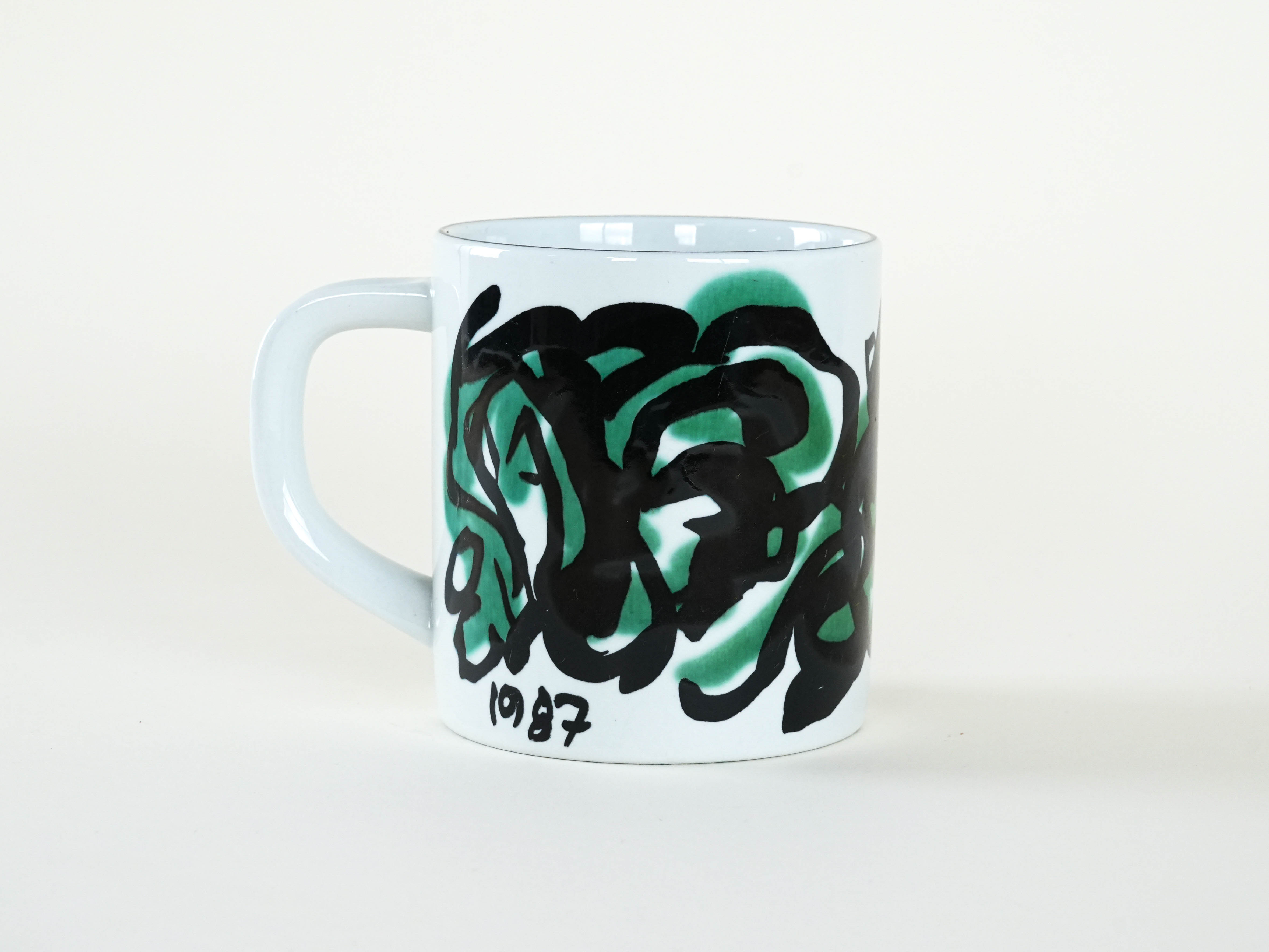 Collector's mug porcelain multicolored