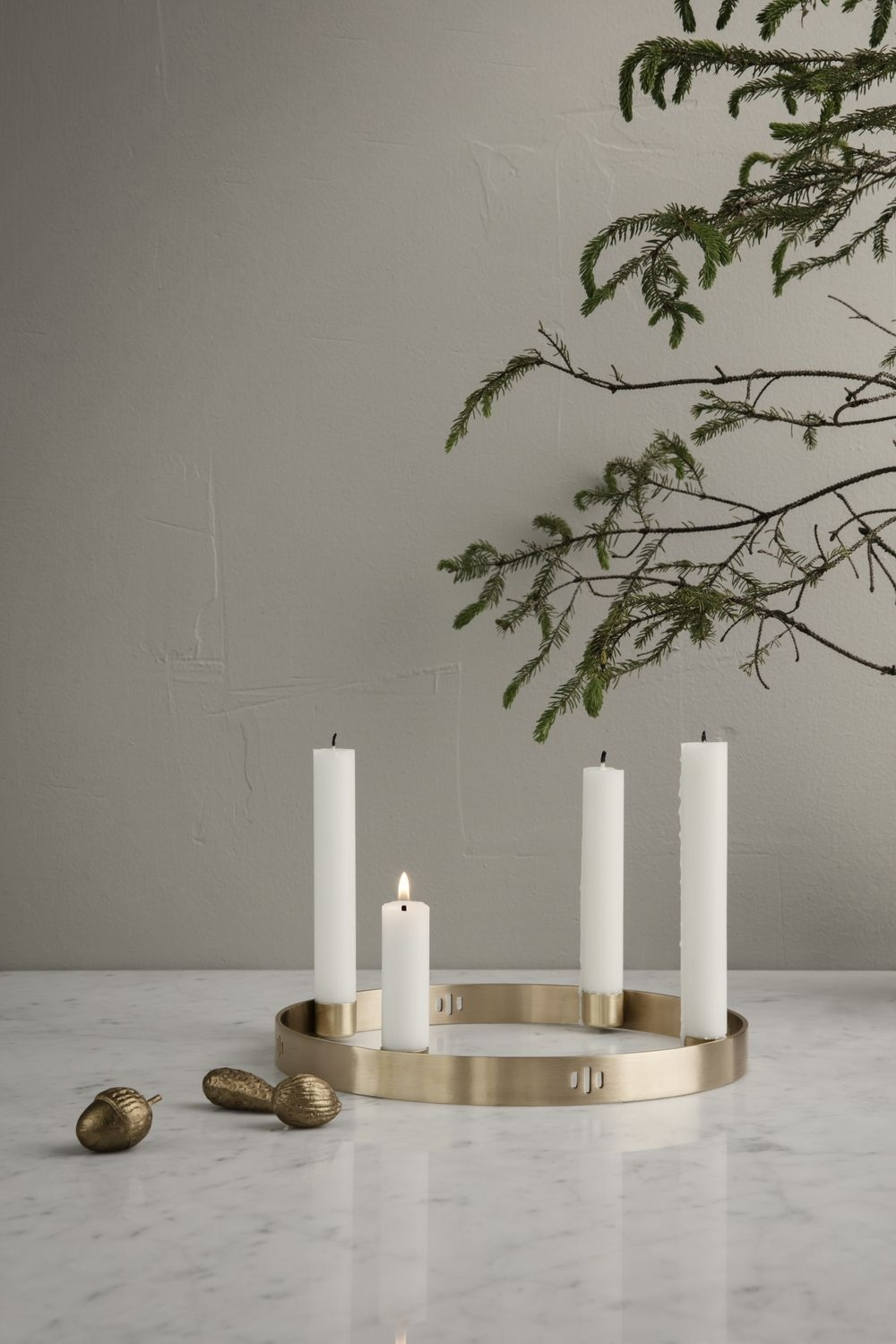 Circle Kerzenhalter Gold