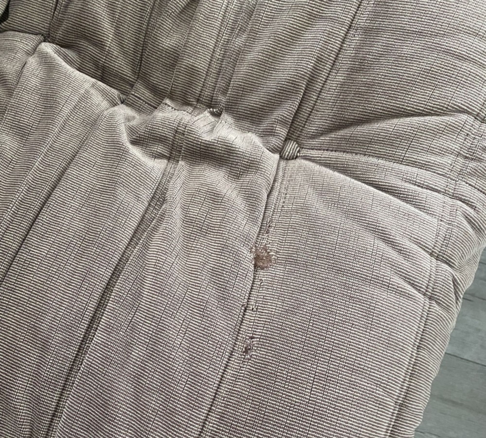 Vintage Togo Lounge Set 5-tlg. Textil Taupe