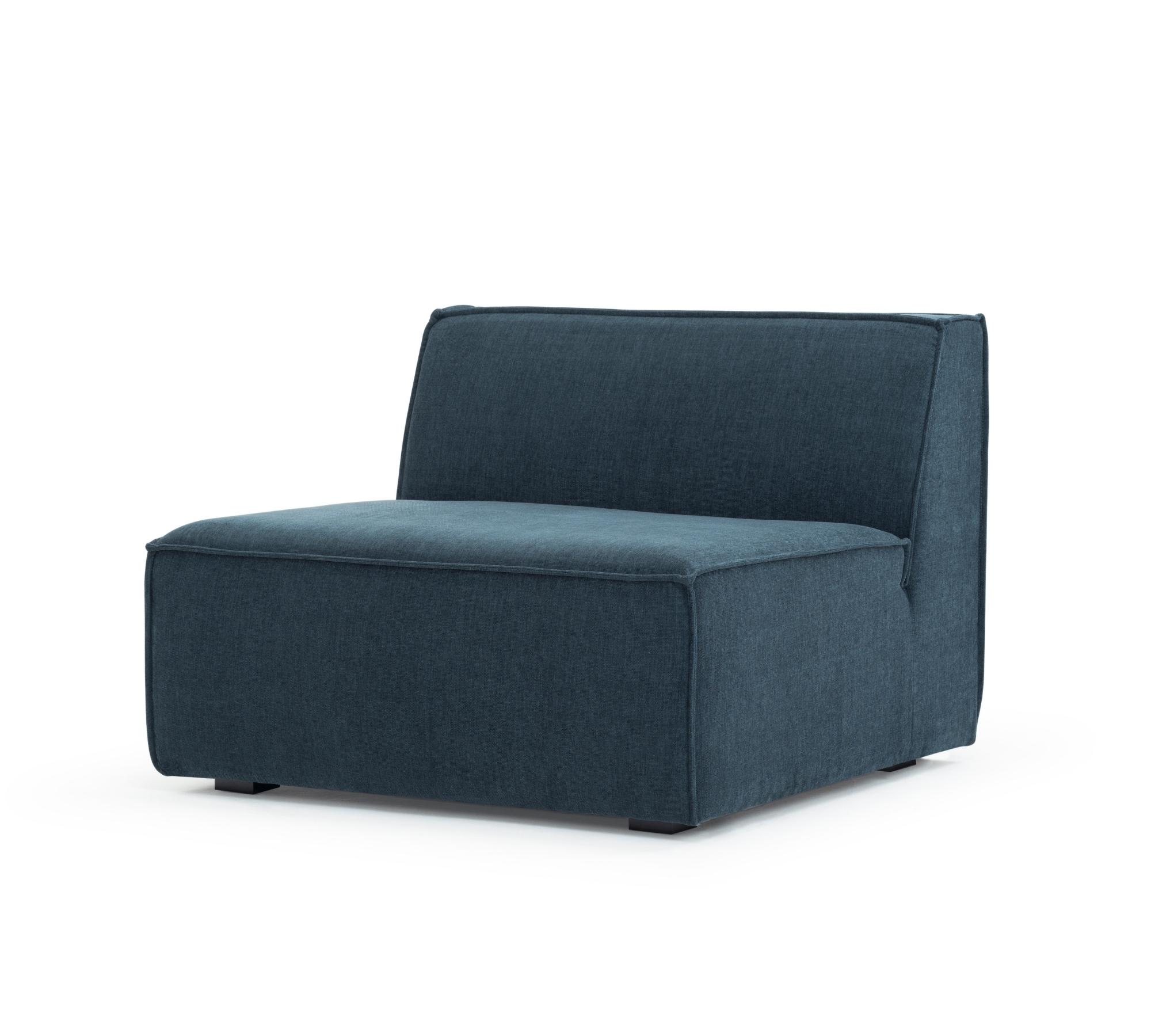1-seater sofa module Danny Dusty Blue