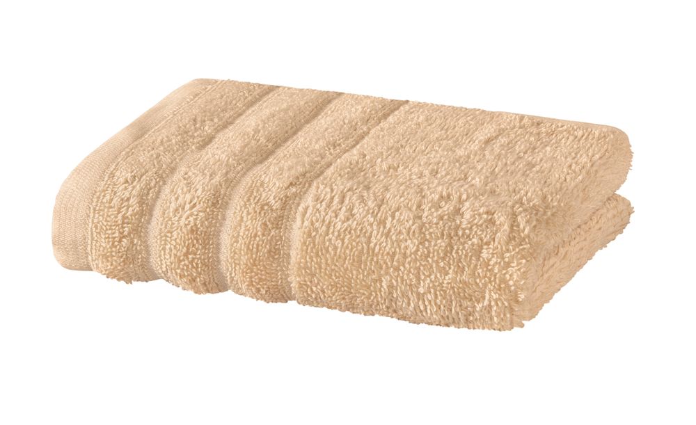 Flauschiges Gästehandtuch Frottier Beige