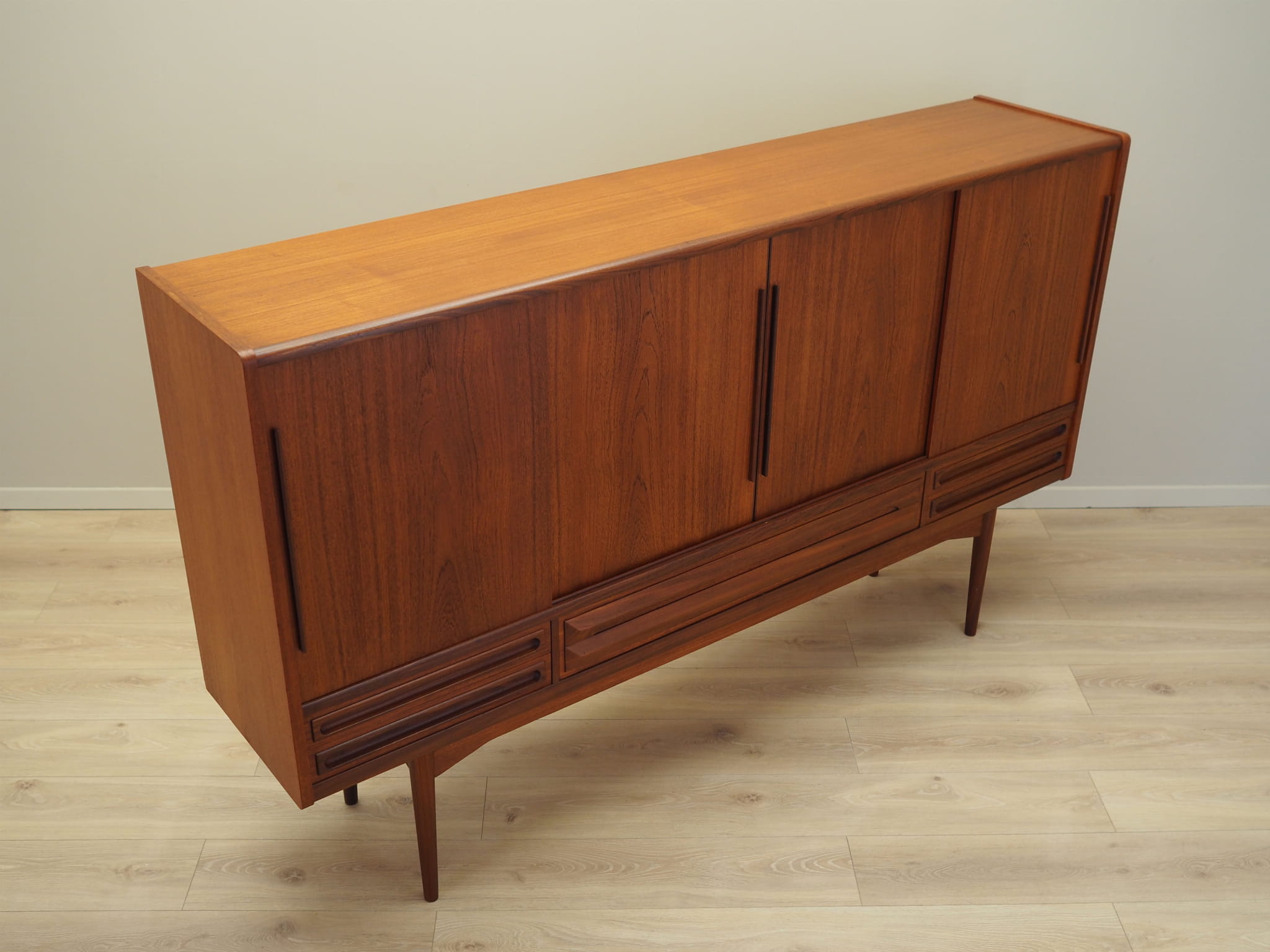 Highboard Holz Braun 1960er Jahre