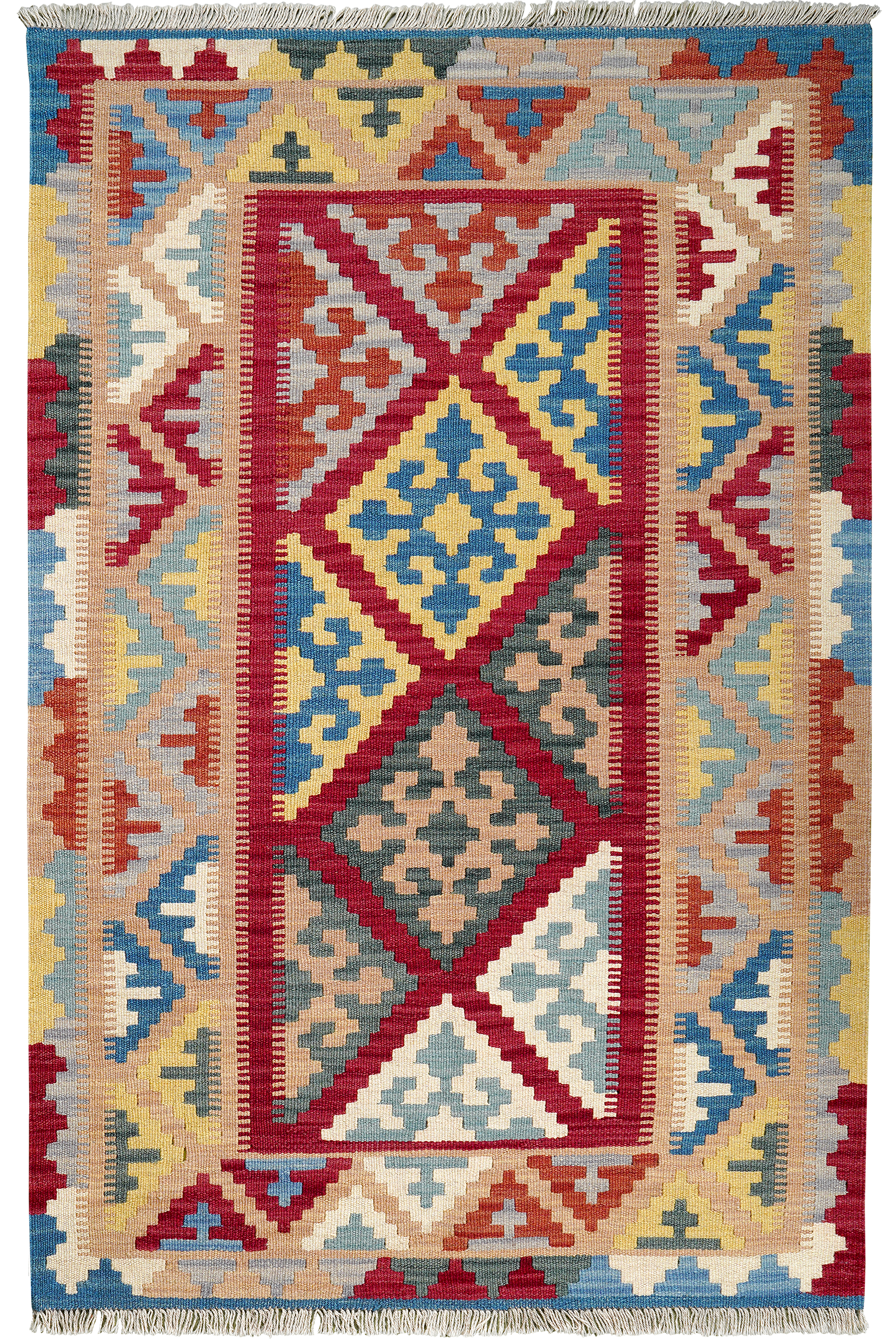 Kilim Gashgai Teppich Mehrfarbig