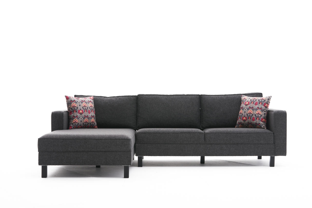 Kale Sofa Chaise Lounge Left Anthracite