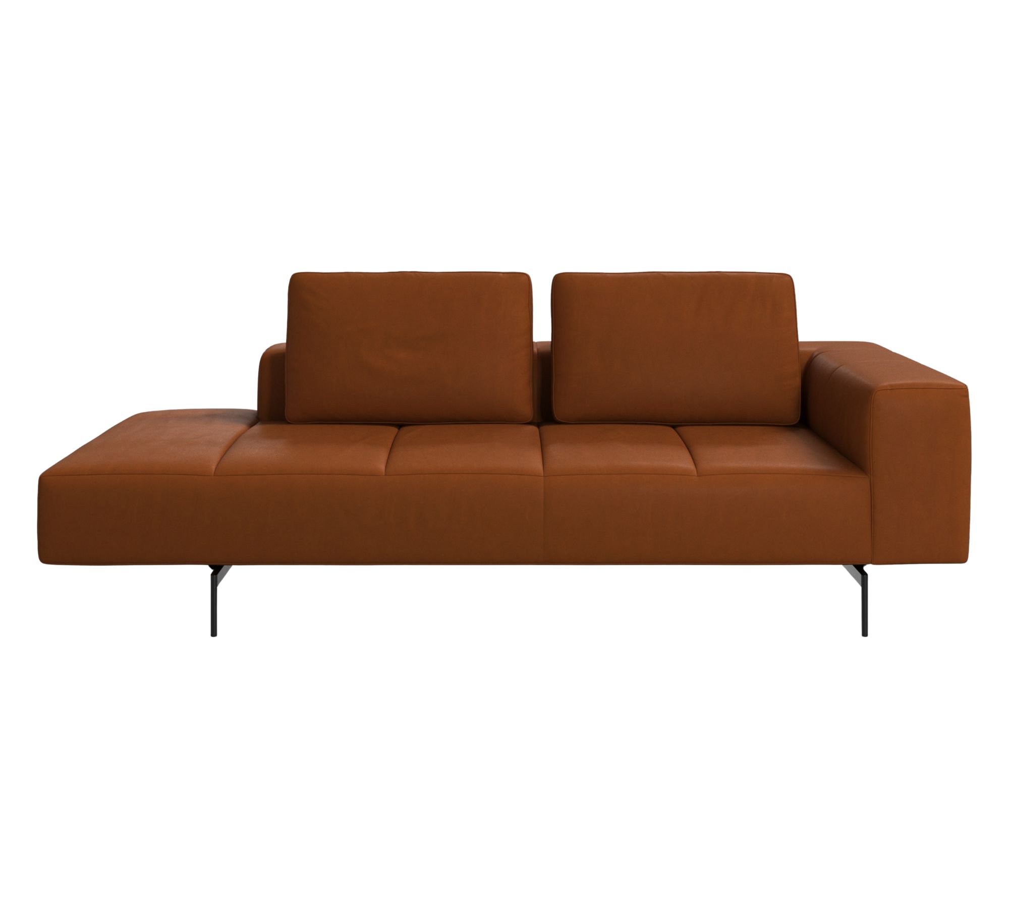 Amsterdam Sofa-Ruhemodul Nordic Vintage Leder Karamell