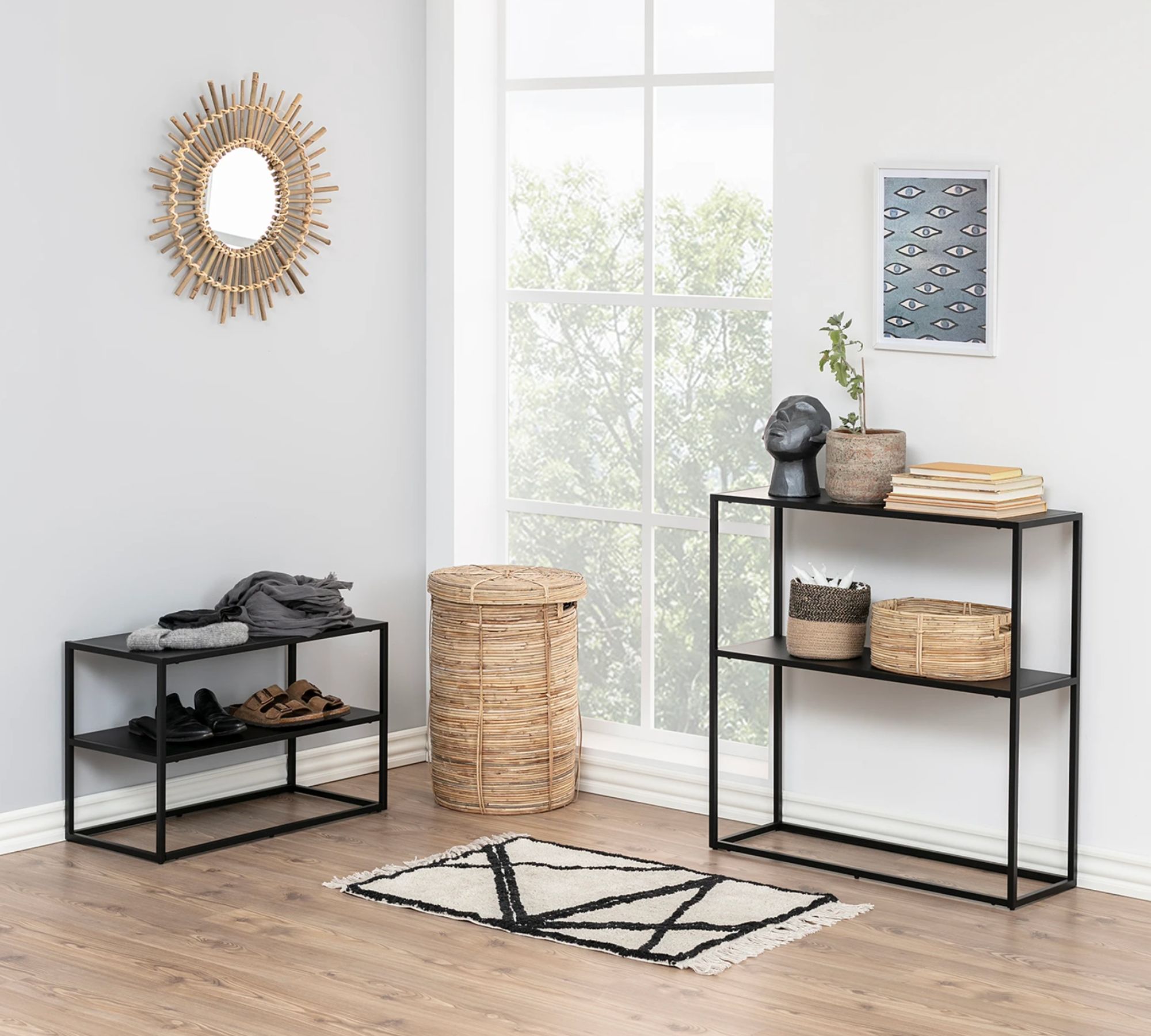 Regal Stahl Pulverbeschichtet Schwarz