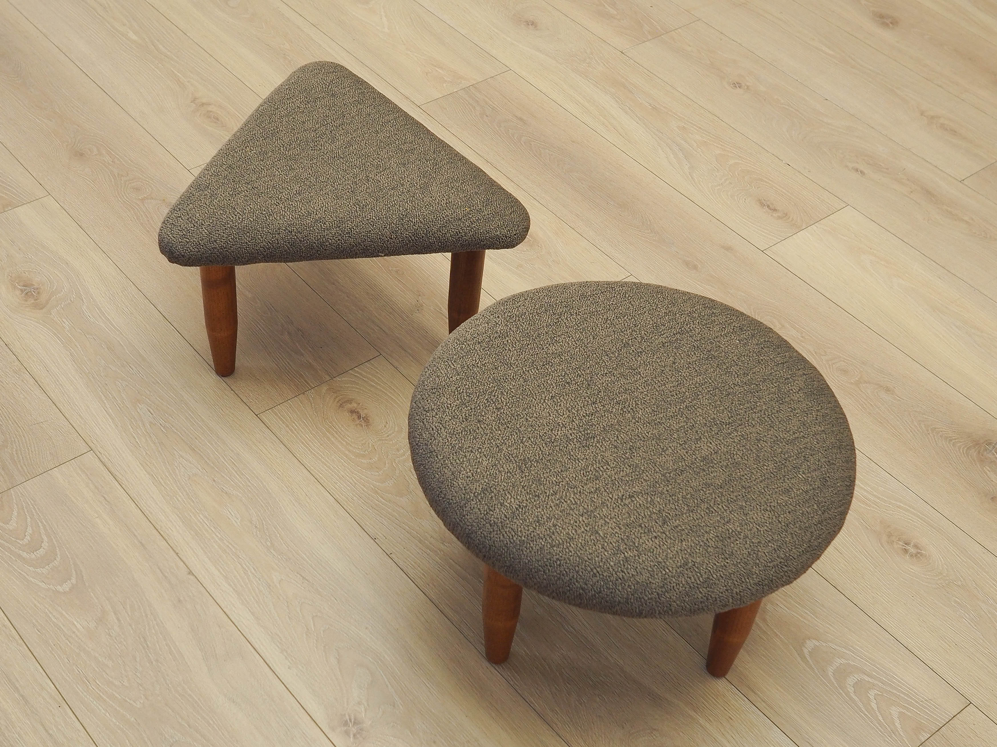 2-piece stool set brown 1990s