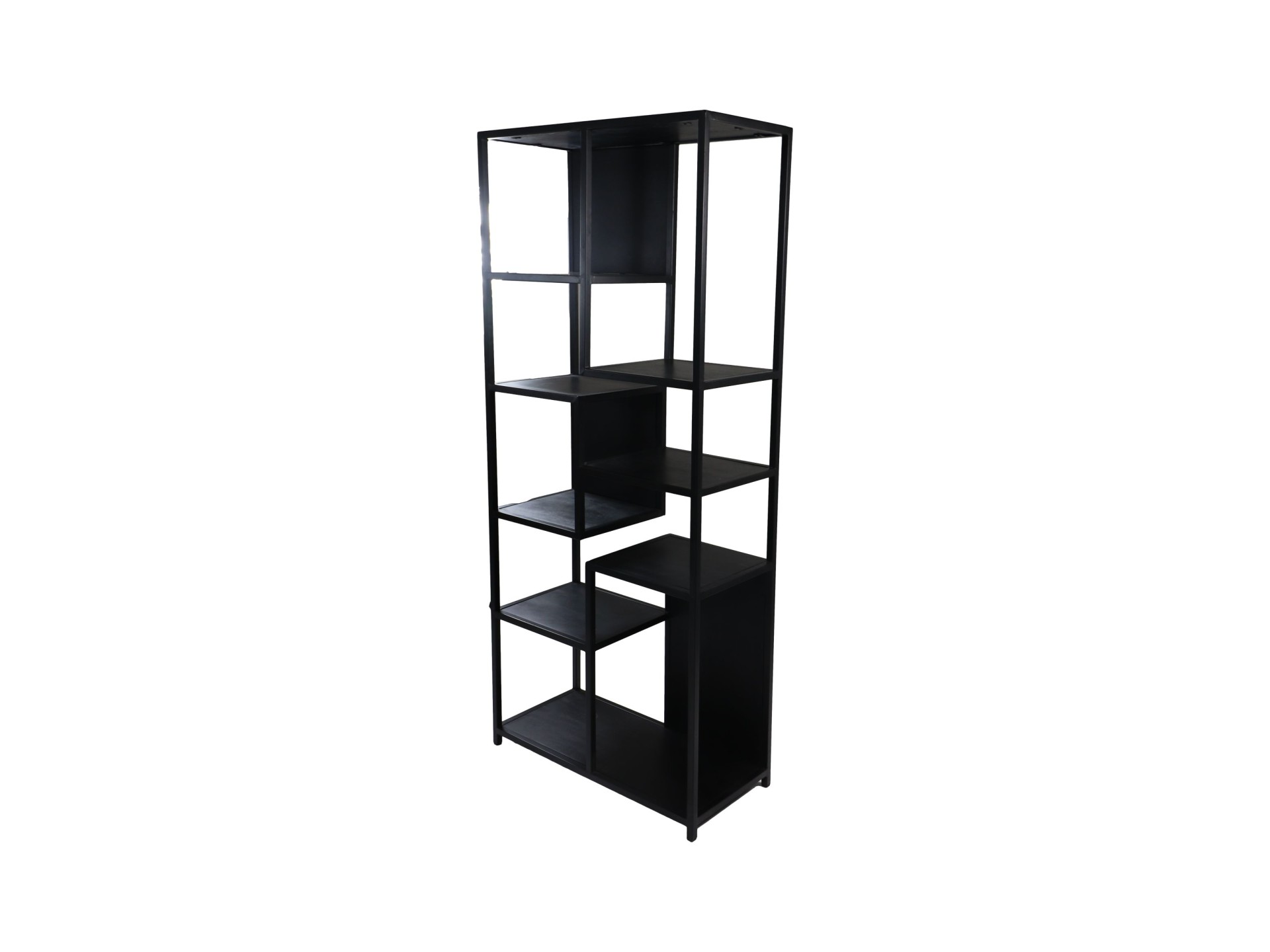 Levels Regal Mangoholz Metall Schwarz