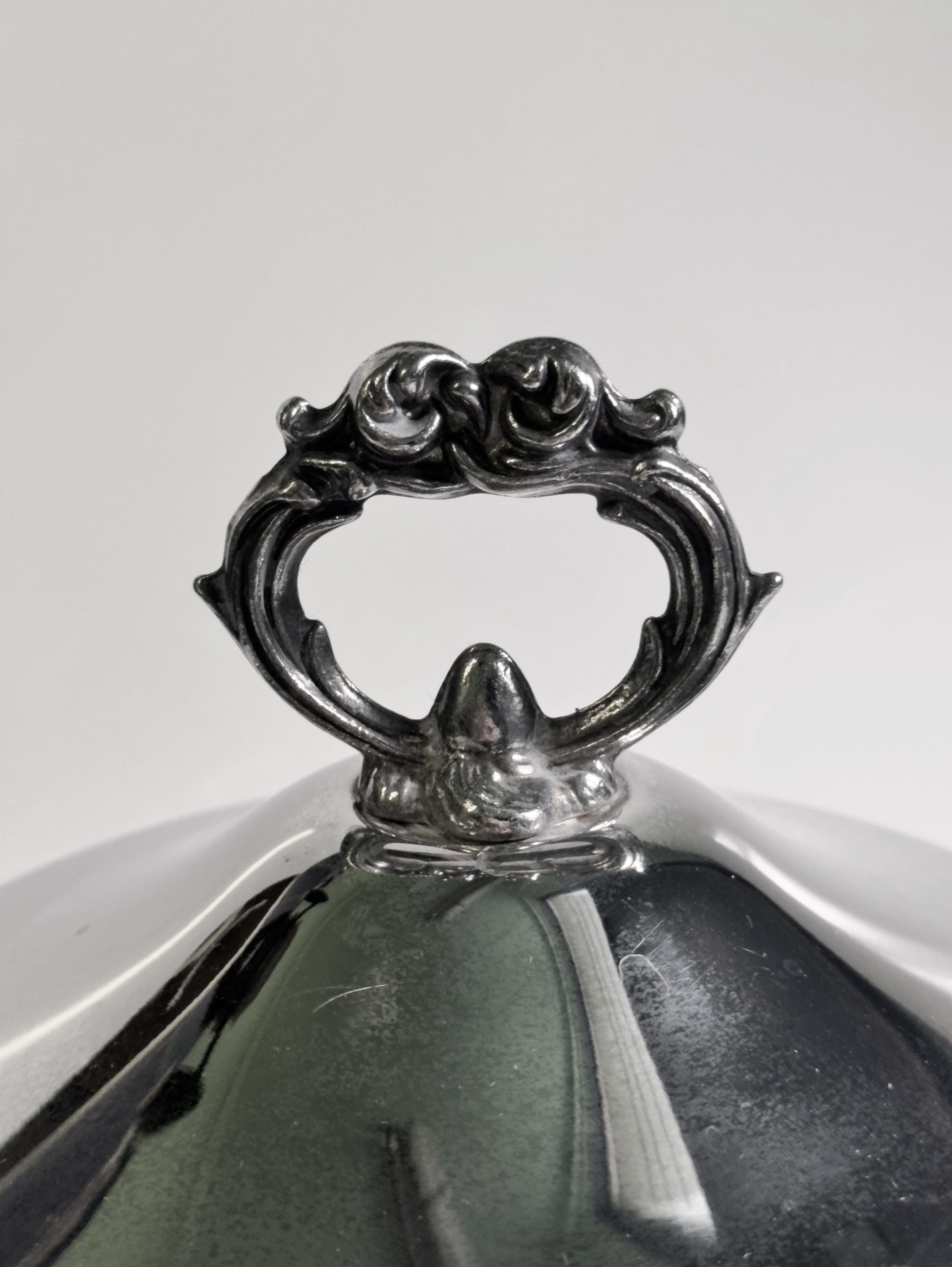 Vintage Silver-Plated Bowl Silver 1970s