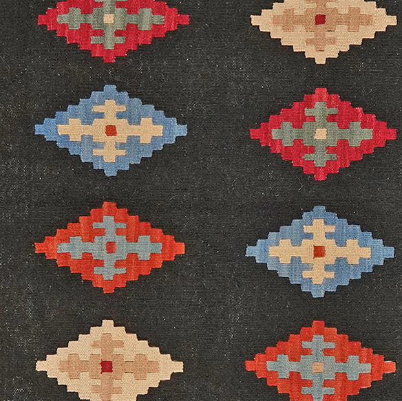 Kilim Gashgai Teppich Wolle Mehrfarbig