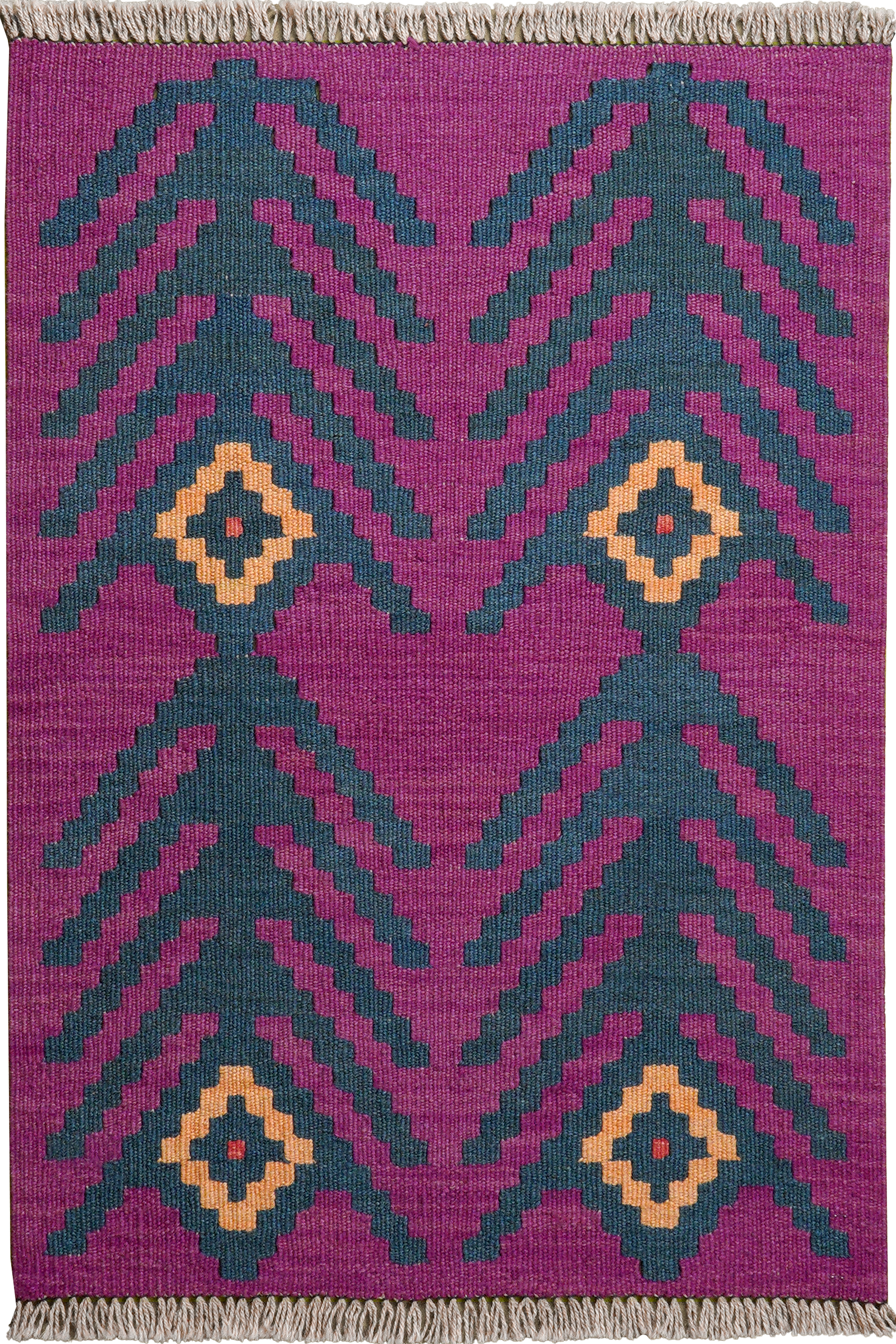 Kilim Gashgai Teppich Lila