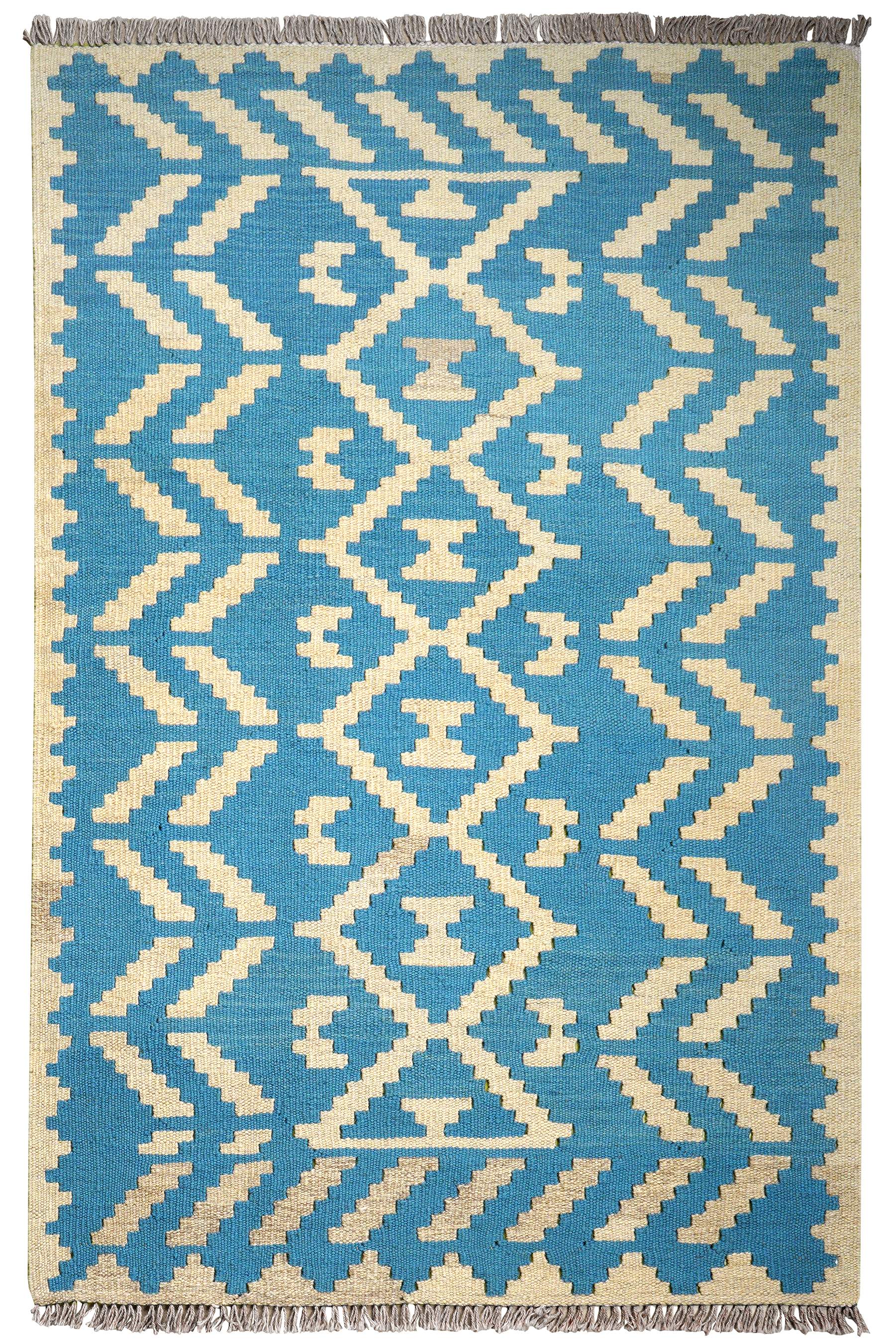 Kilim Gashgai Teppich Blau