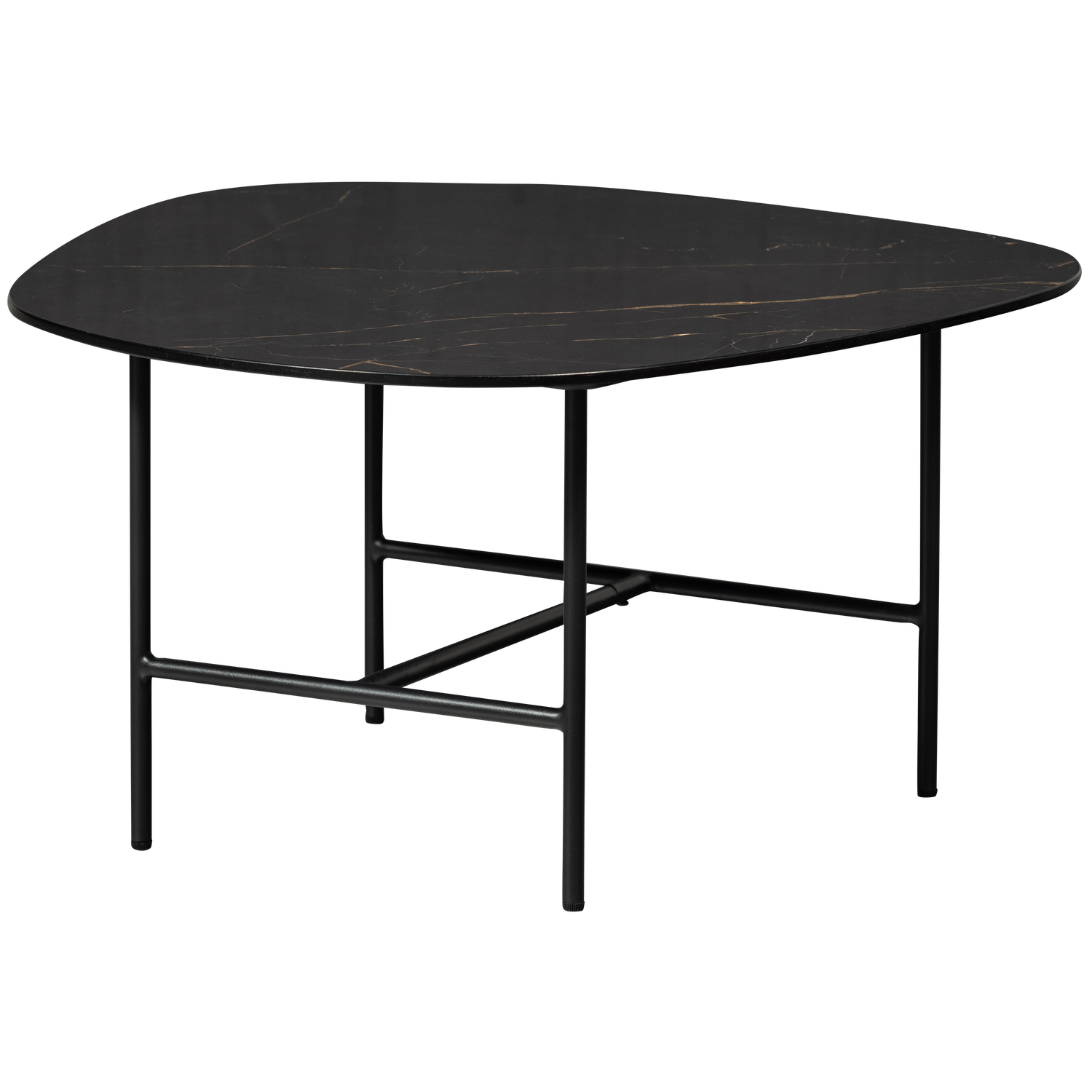 Vajen Couchtisch Marmoroptik Schwarz