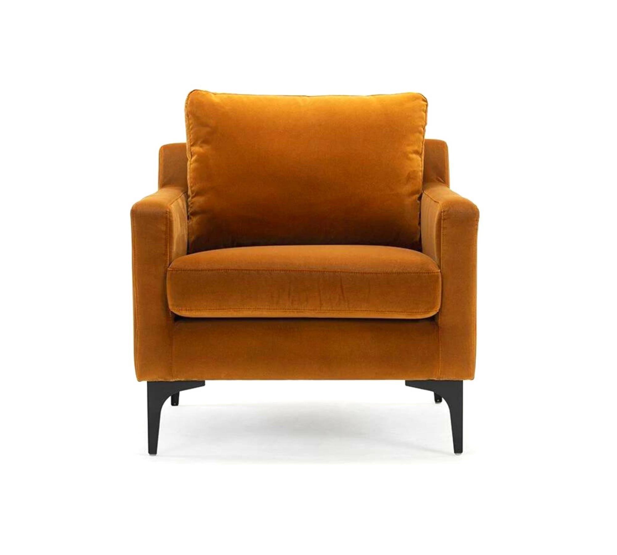 Astha Sessel Velour Matt Amber