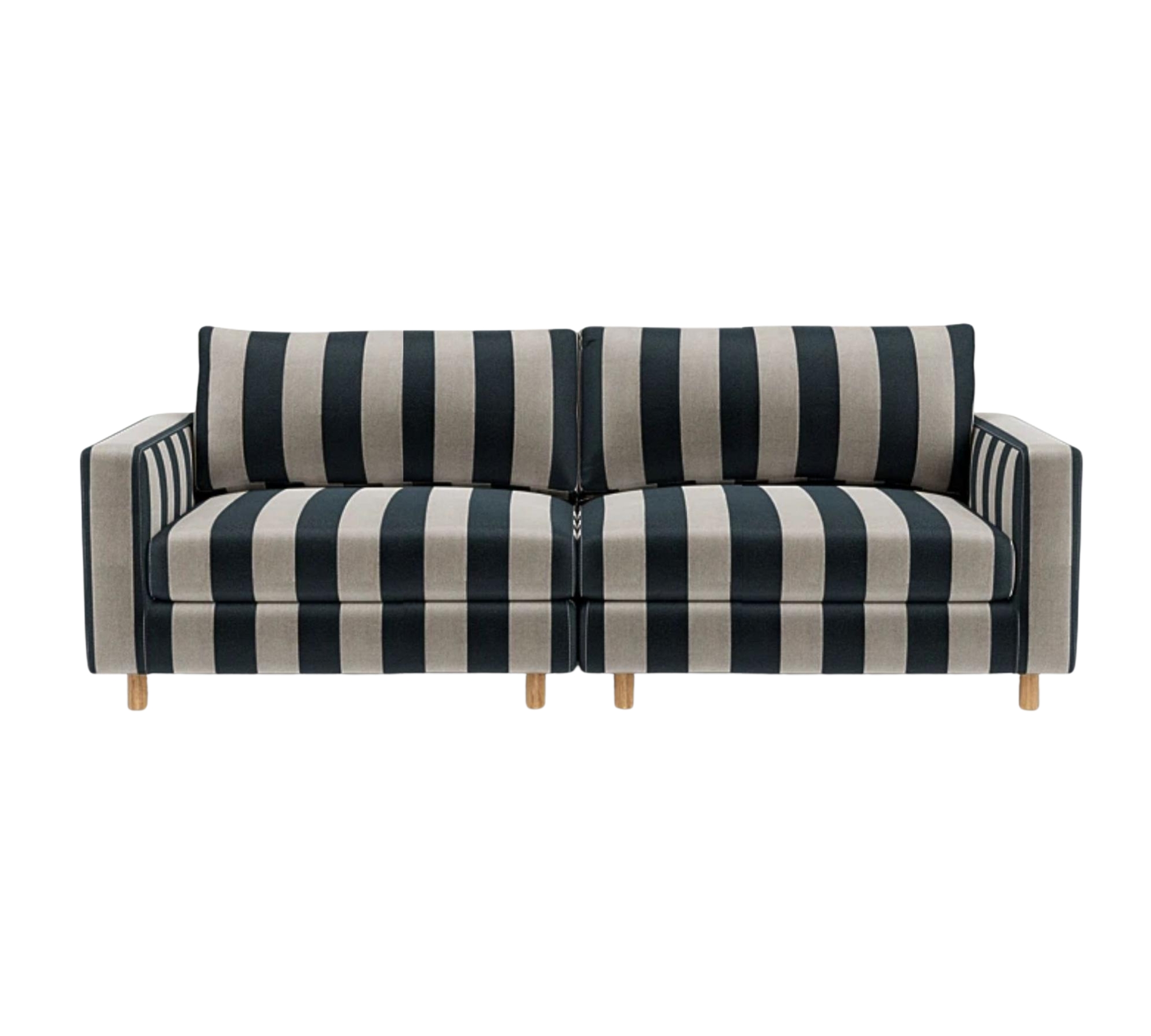 Dylan Sofa 3-Sitzer Line Latte Black