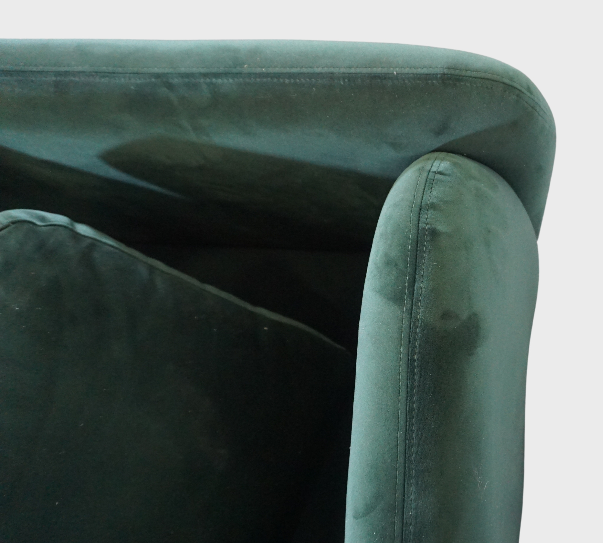 Ellis Récamiere abnehmbare Armlehne Velour Lux Dark Green