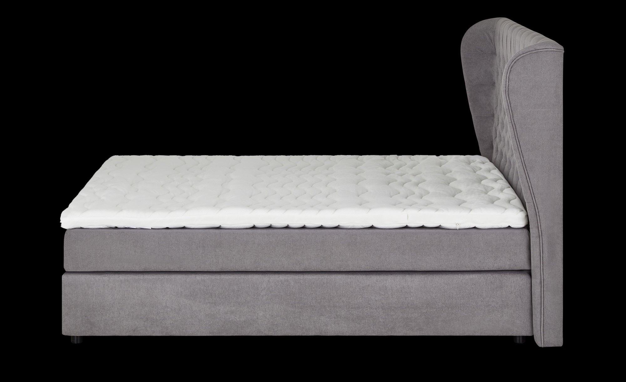 Versal 180 Boxspringbett Silber
