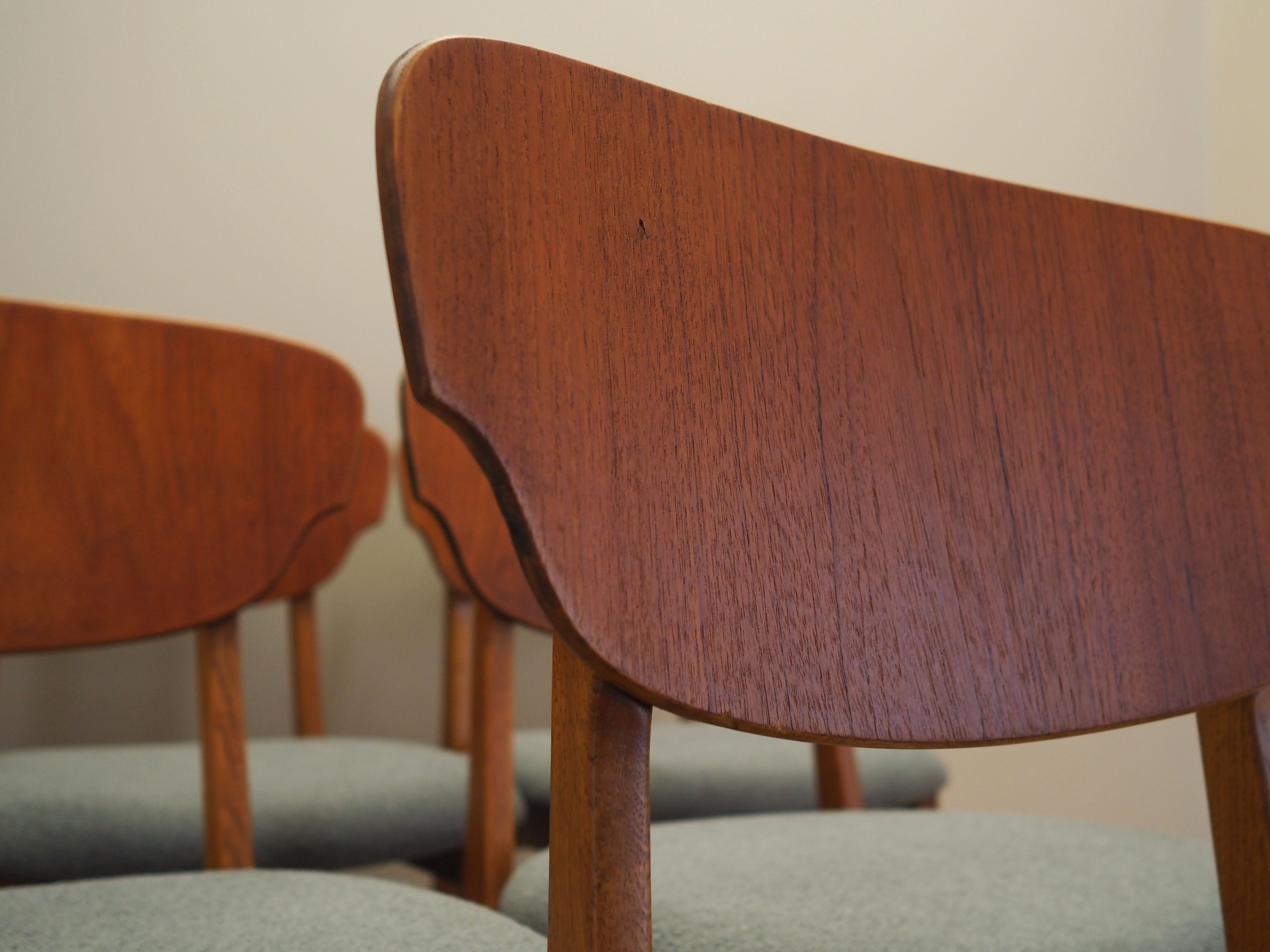 6x Dining chair teak 1970s